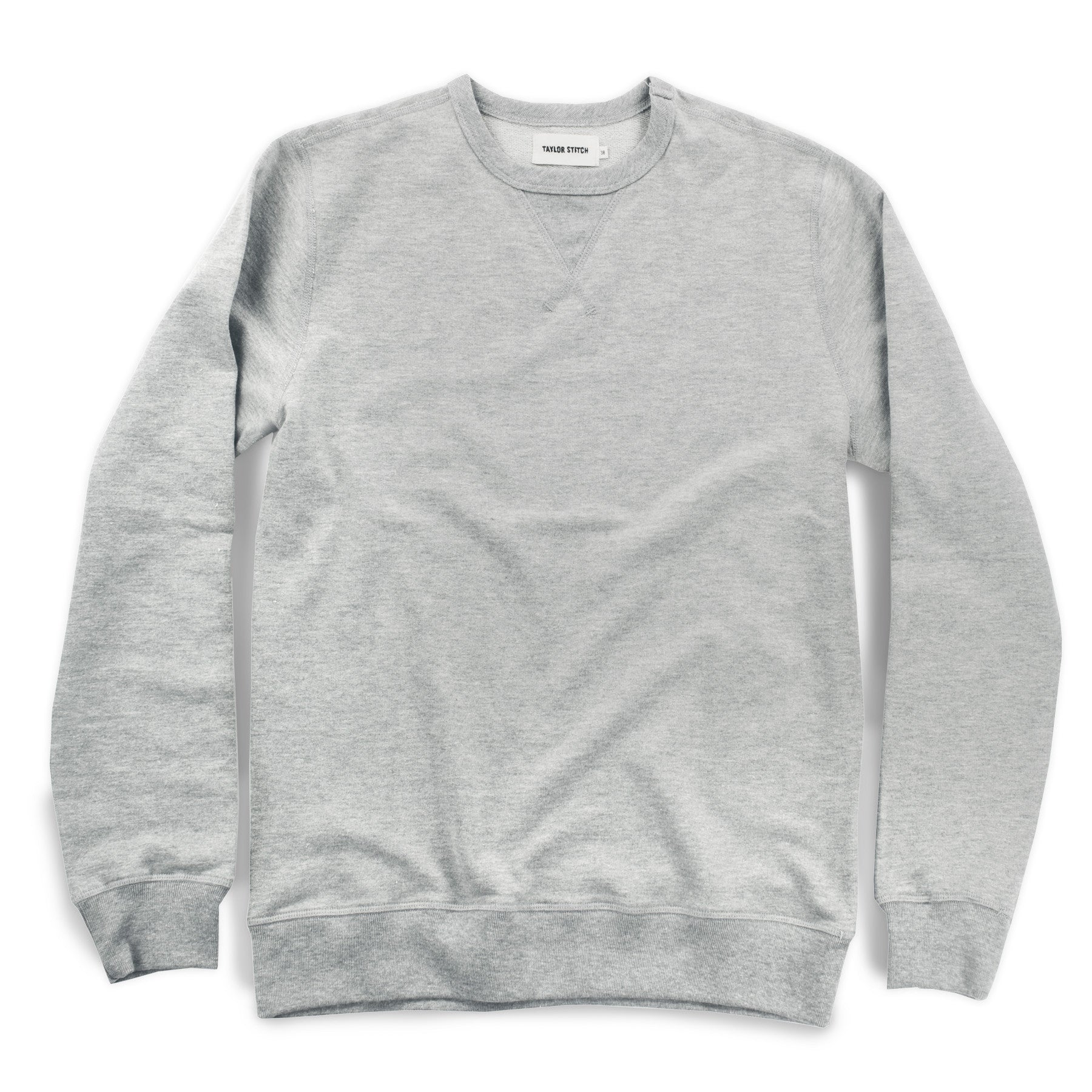 The Crewneck Sweatshirt in Heather Grey French Terry: Featured Image, Knits by Taylor Stitch