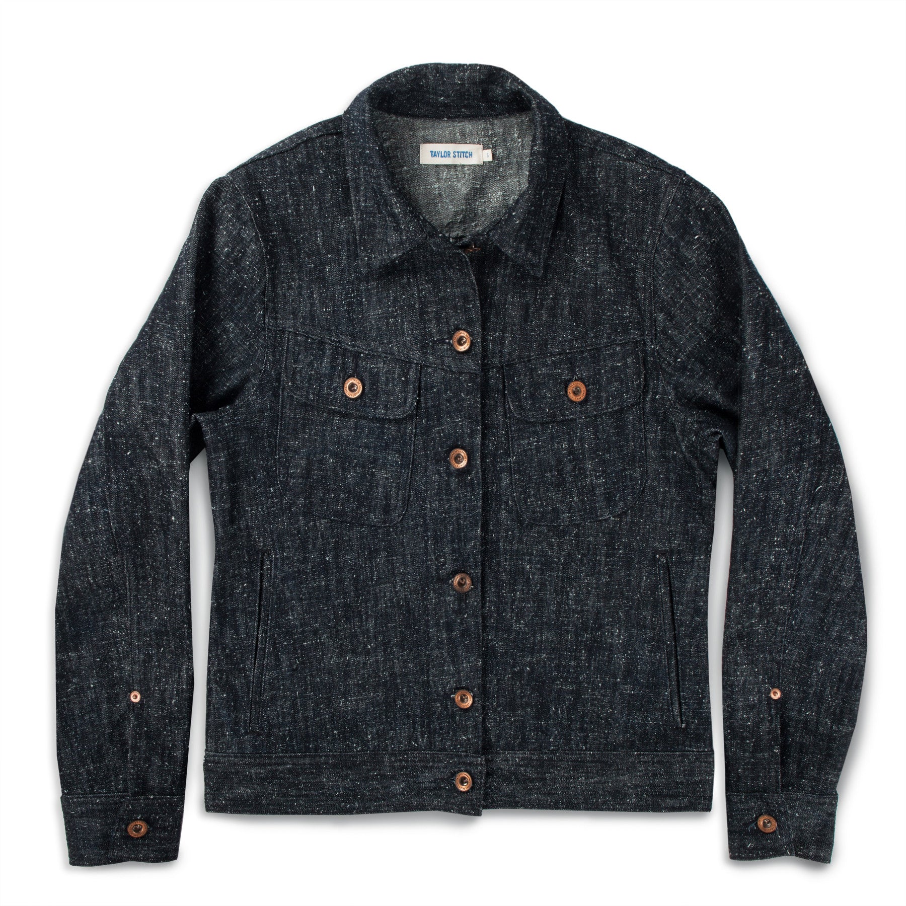 The Pacific Jacket in Indigo Silk Denim: Featured Image, Outerwear by Taylor Stitch