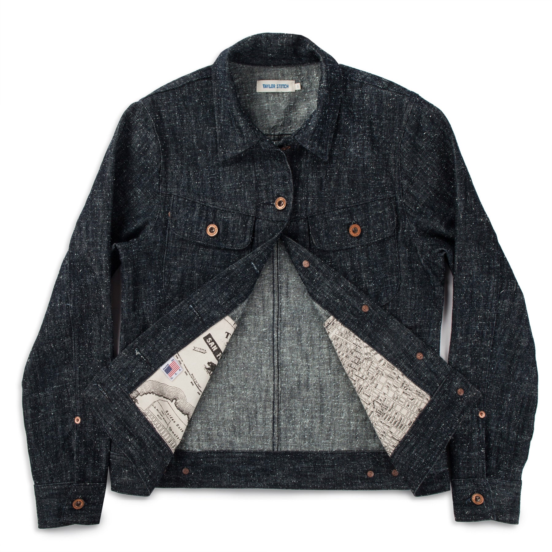 The Pacific Jacket in Indigo Silk Denim: Alternate Image 4, Outerwear by Taylor Stitch