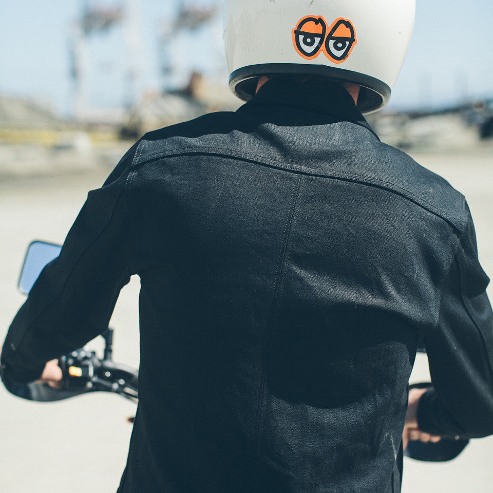 The Long Haul Jacket in Yoshiwa Mills Black Selvage: Alternate Image 6, Outerwear by Taylor Stitch