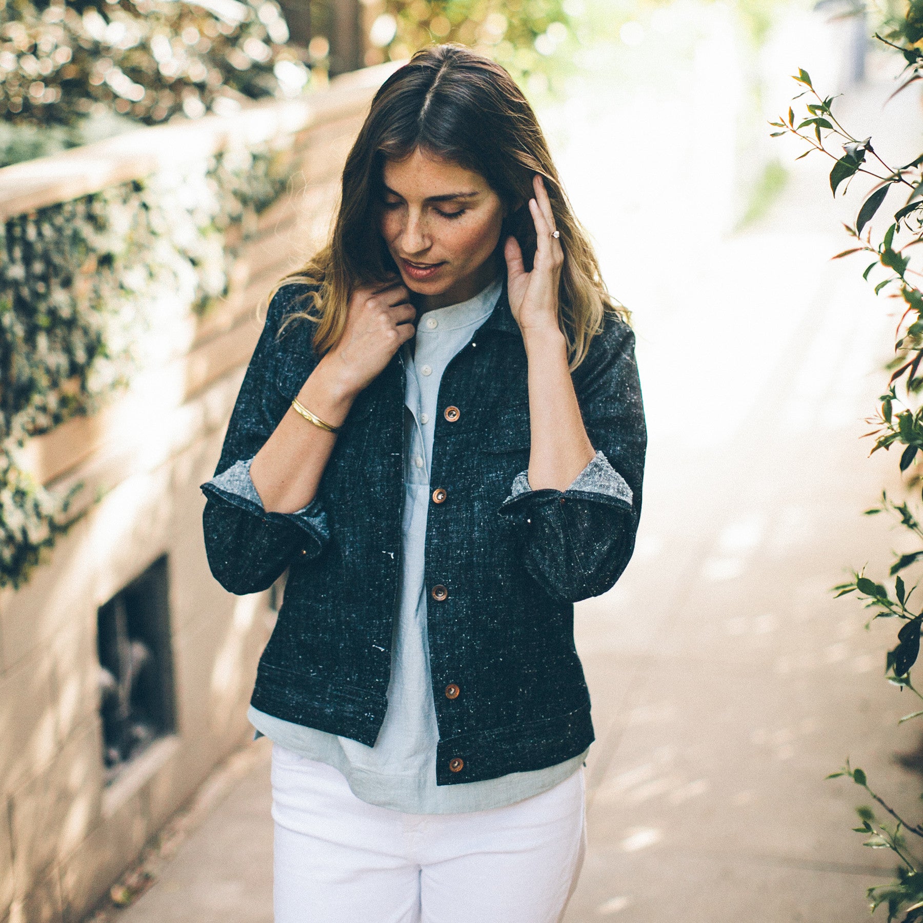 The Pacific Jacket in Indigo Silk Denim: Alternate Image 7, Outerwear by Taylor Stitch