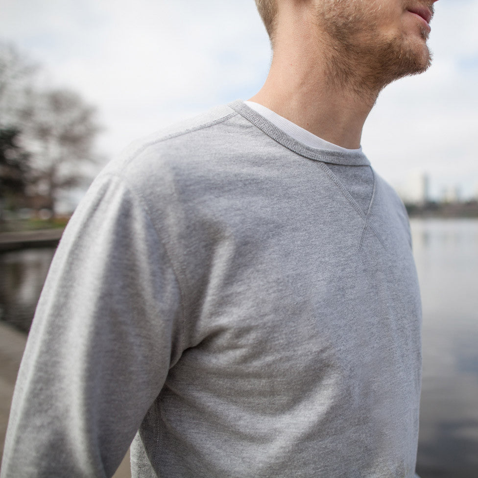 The Crewneck Sweatshirt in Heather Grey French Terry: Alternate Image 3, Knits by Taylor Stitch