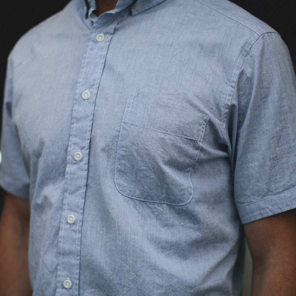 The Short Sleeve Jack in Light Blue: Alternate Image 5, Wovens by Taylor Stitch