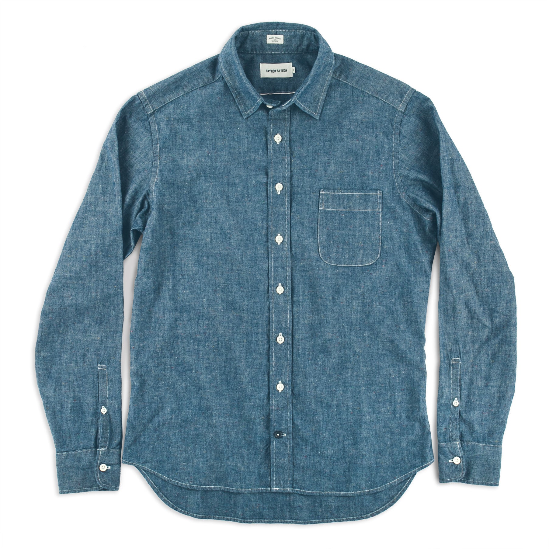 The California in Selvage Confetti Chambray: Alternate Image 2, Wovens by Taylor Stitch