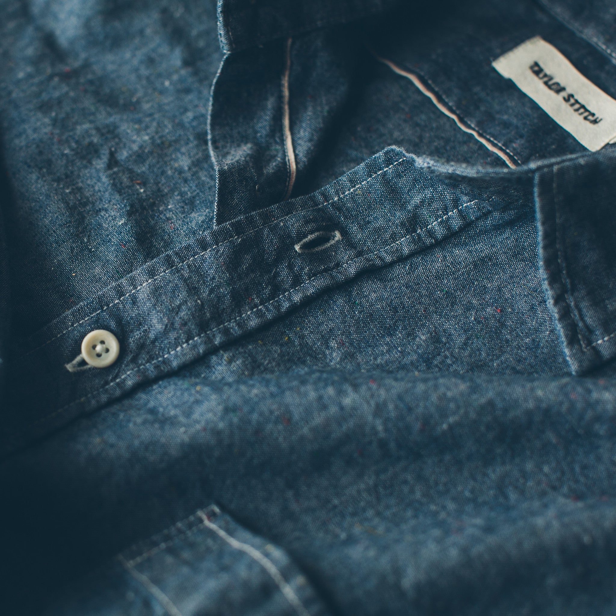 The California in Selvage Confetti Chambray: Alternate Image 1, Wovens by Taylor Stitch