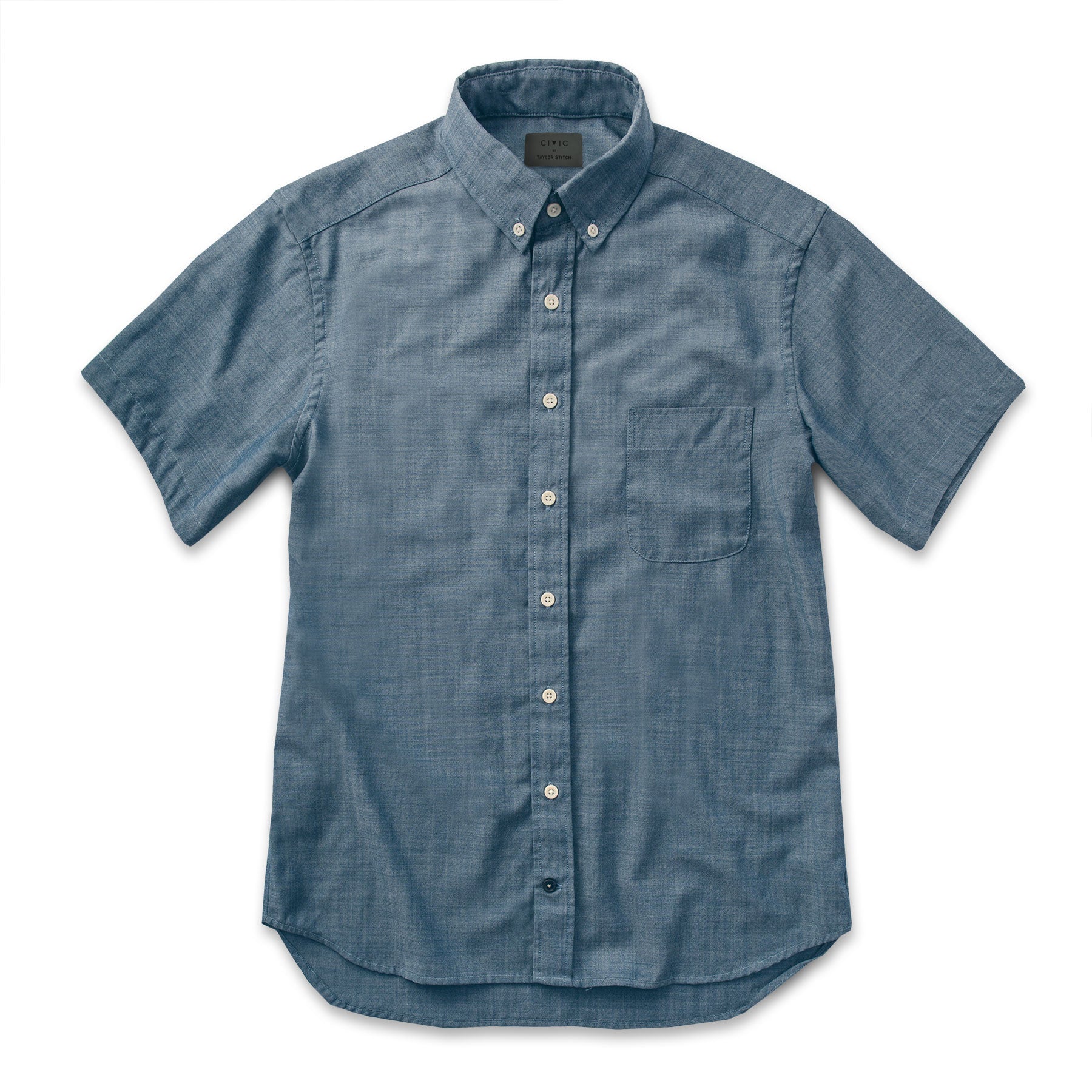The Short Sleeve Jack in Sky Blue Chambray: Alternate Image 5, Wovens by Taylor Stitch