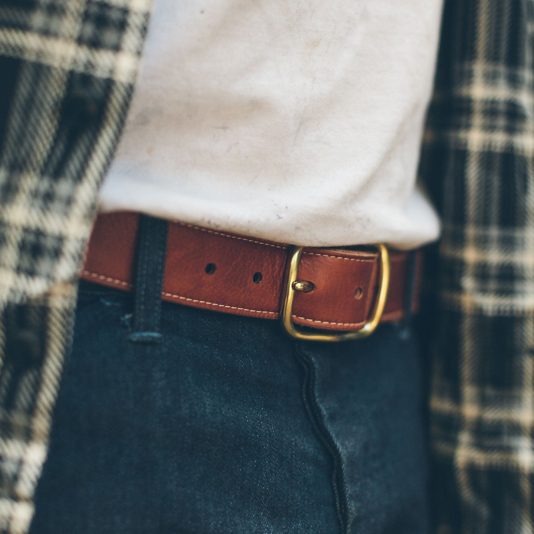 The Double Belt in Whiskey Steerhide: Alternate Image 1, Accessories by Taylor Stitch