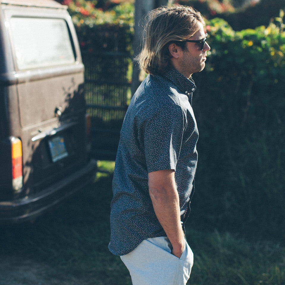 The Short Sleeve Jack in Navy Mini Floral: Alternate Image 5, Wovens by Taylor Stitch
