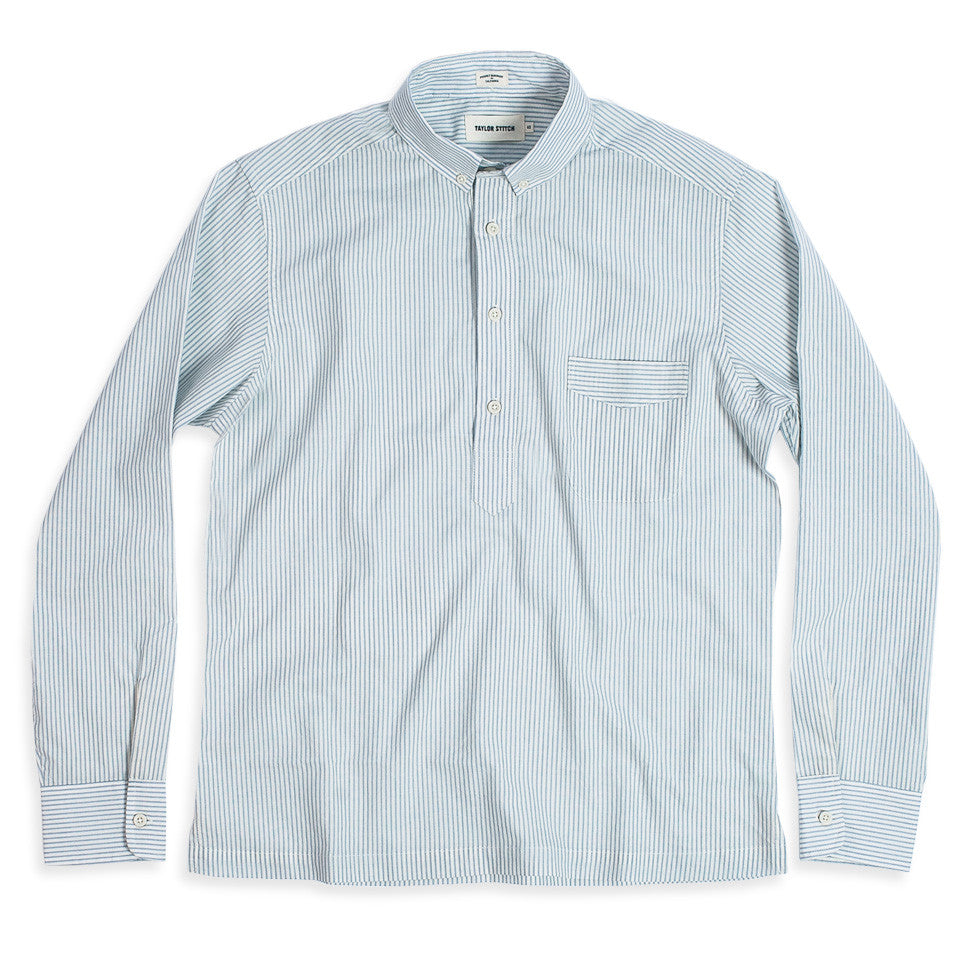 The Popover in Antique Blue Stripe: Alternate Image 2, Wovens by Taylor Stitch