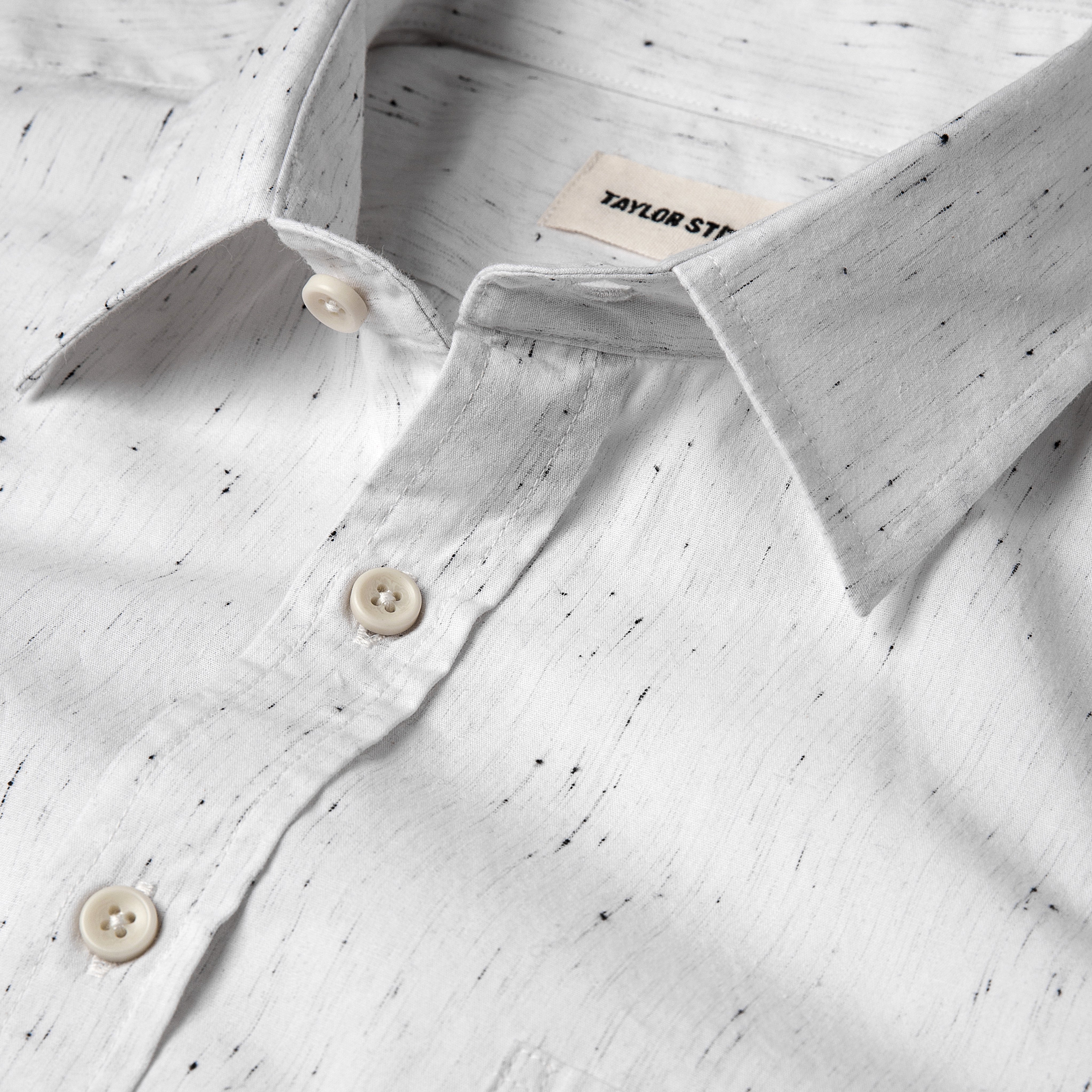 The Short Sleeve California in White Spacedye: Alternate Image 5, Wovens by Taylor Stitch