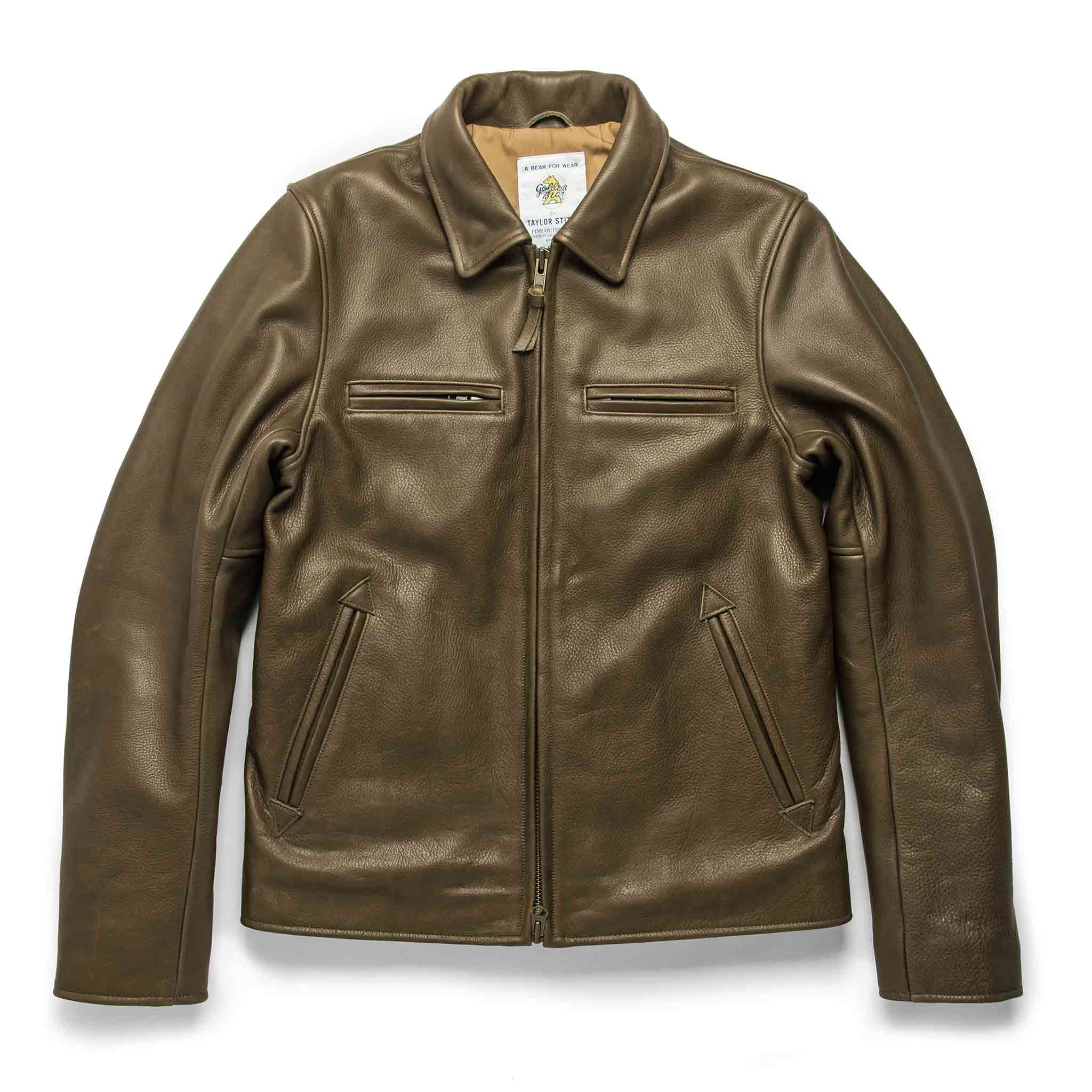 The Moto Jacket in Loden Steerhide: Featured Image, Outerwear by Taylor Stitch
