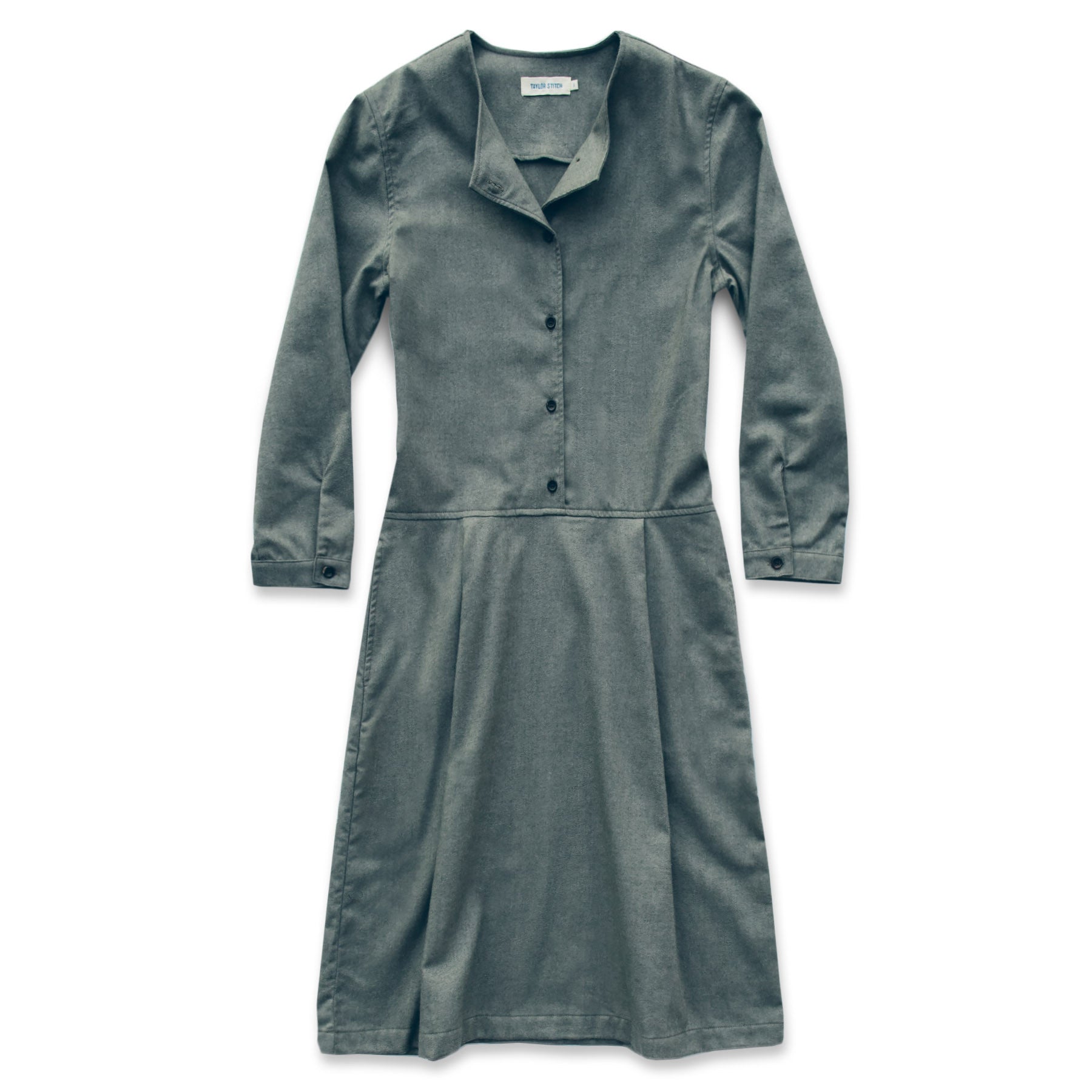 The Juniper Dress in Sage Brushed Cotton: Featured Image, Dresses by Taylor Stitch