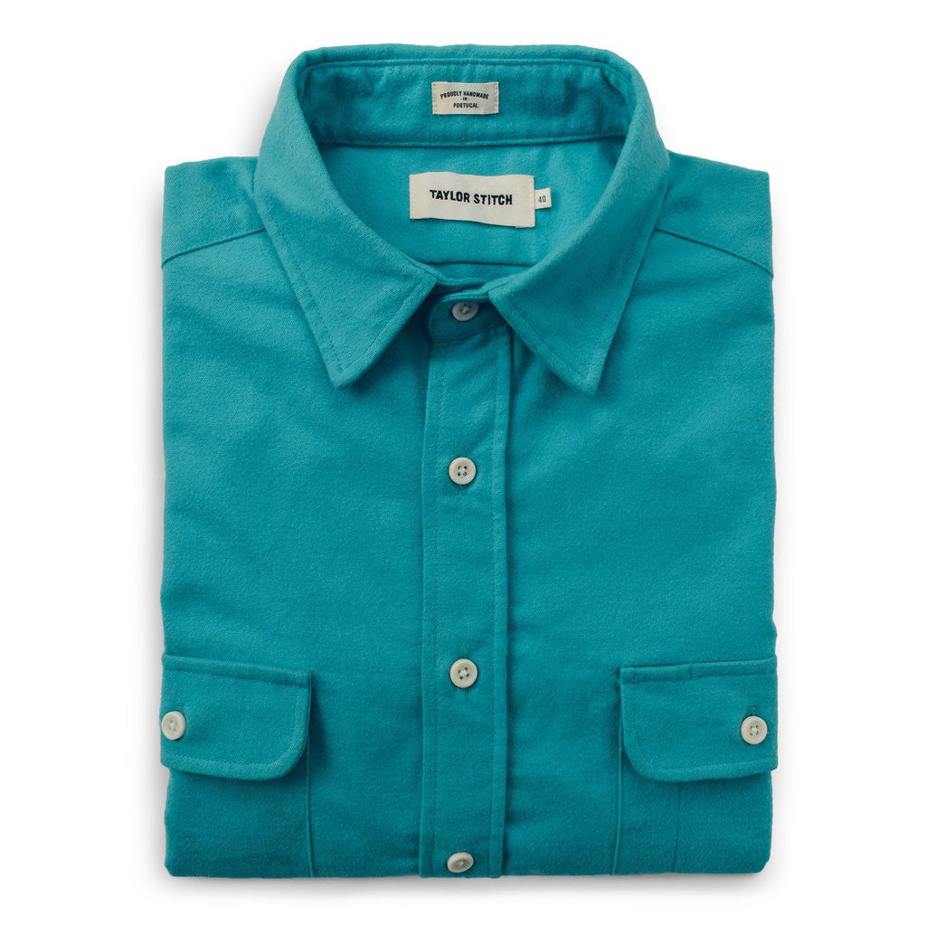 The Yosemite Shirt in Turquoise: Featured Image, Wovens by Taylor Stitch