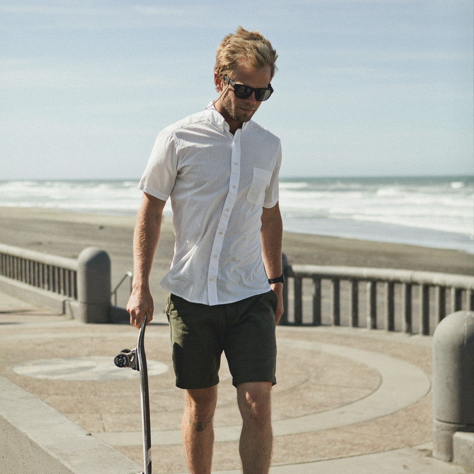 The Short Sleeve Jack in White: Alternate Image 6, Wovens by Taylor Stitch