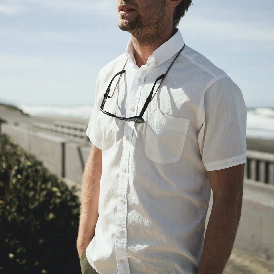 The Short Sleeve Jack in White: Alternate Image 4, Wovens by Taylor Stitch