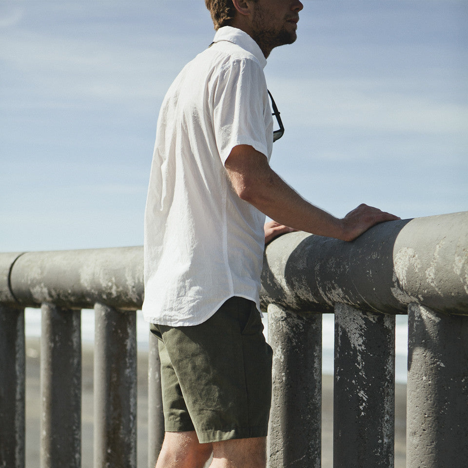 The Short Sleeve Jack in White: Alternate Image 5, Wovens by Taylor Stitch