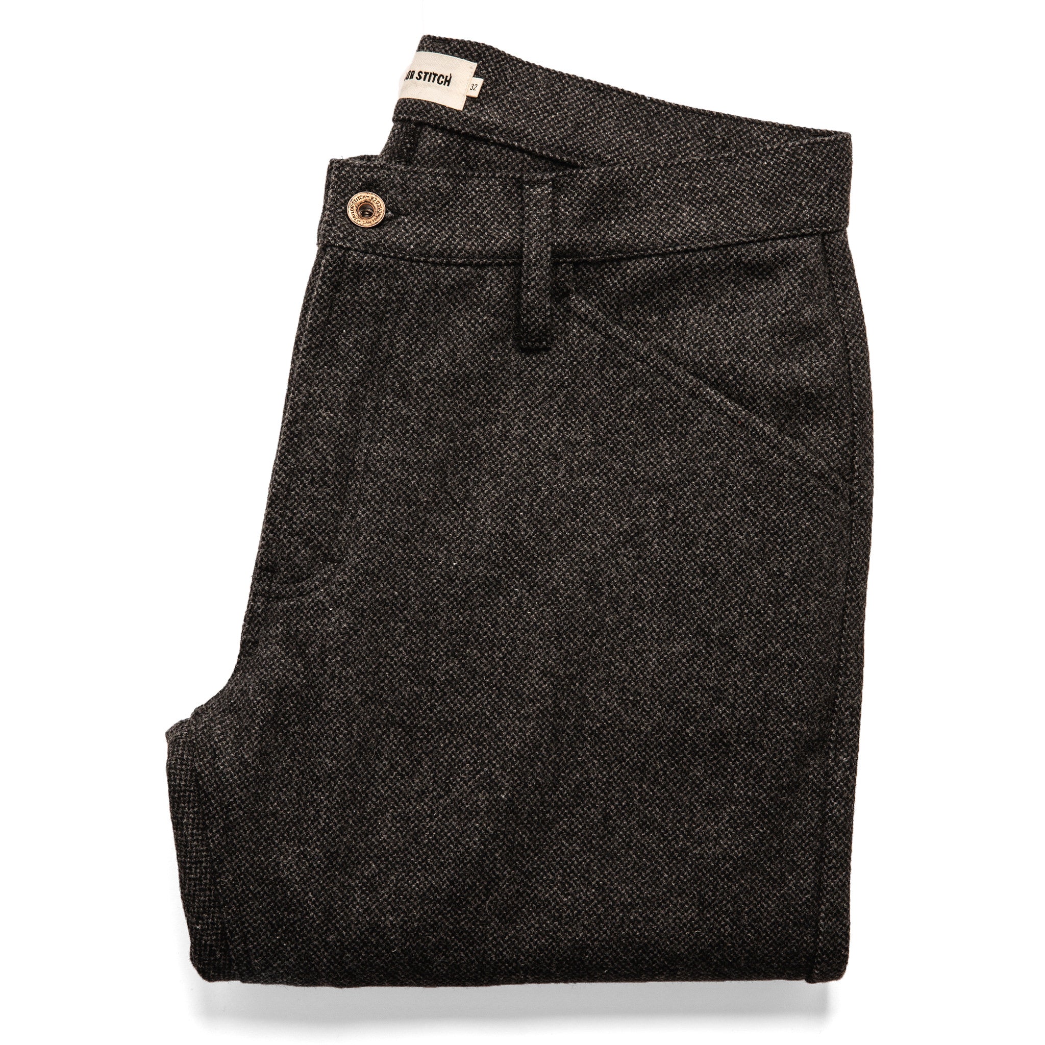 The Camp Pant in Charcoal Wool: Featured Image, Pants by Taylor Stitch