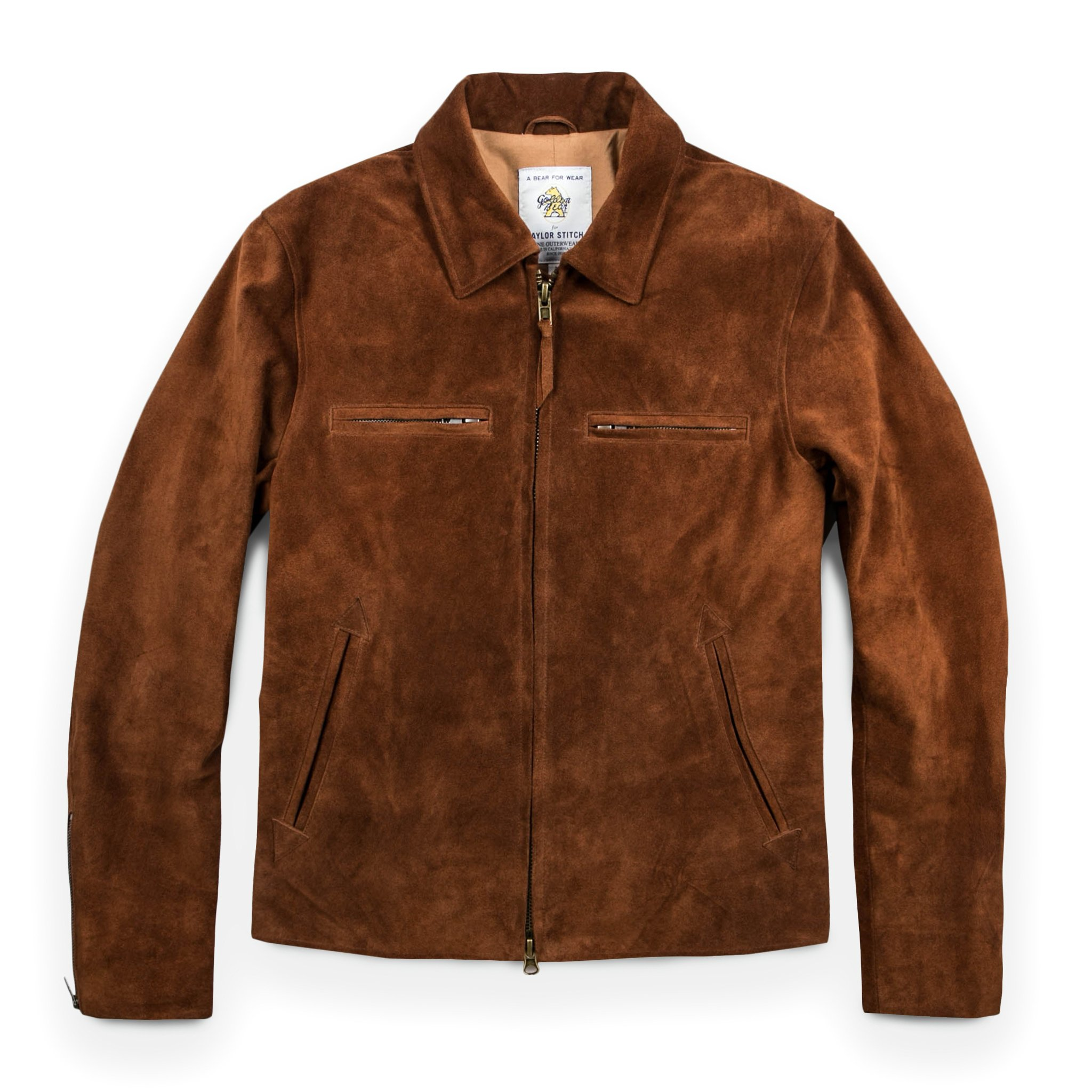 The Moto Jacket in Tobacco Suede: Featured Image, Outerwear by Taylor Stitch