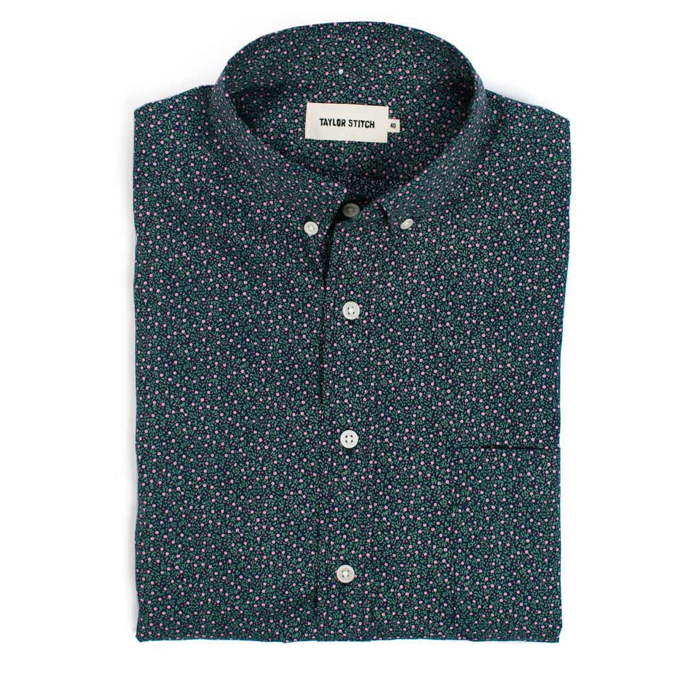 The Short Sleeve Jack in Navy Mini Floral: Featured Image, Wovens by Taylor Stitch