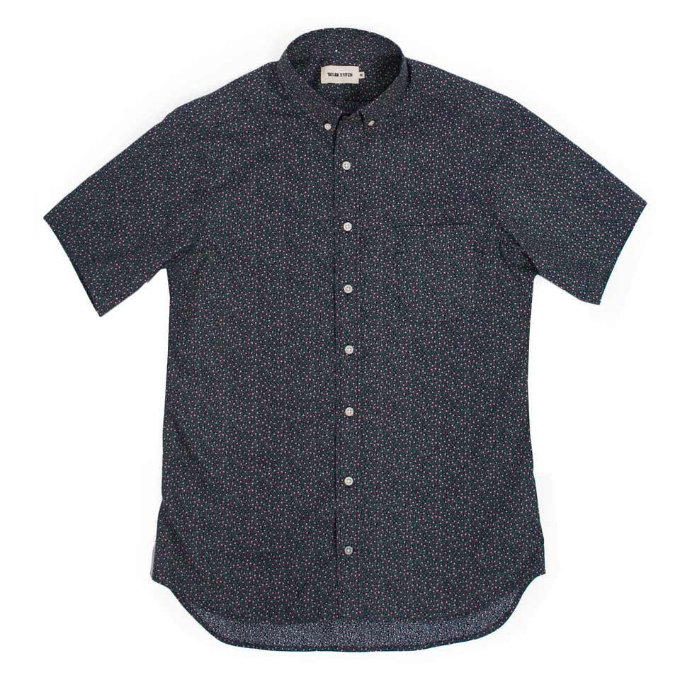 The Short Sleeve Jack in Navy Mini Floral: Alternate Image 2, Wovens by Taylor Stitch