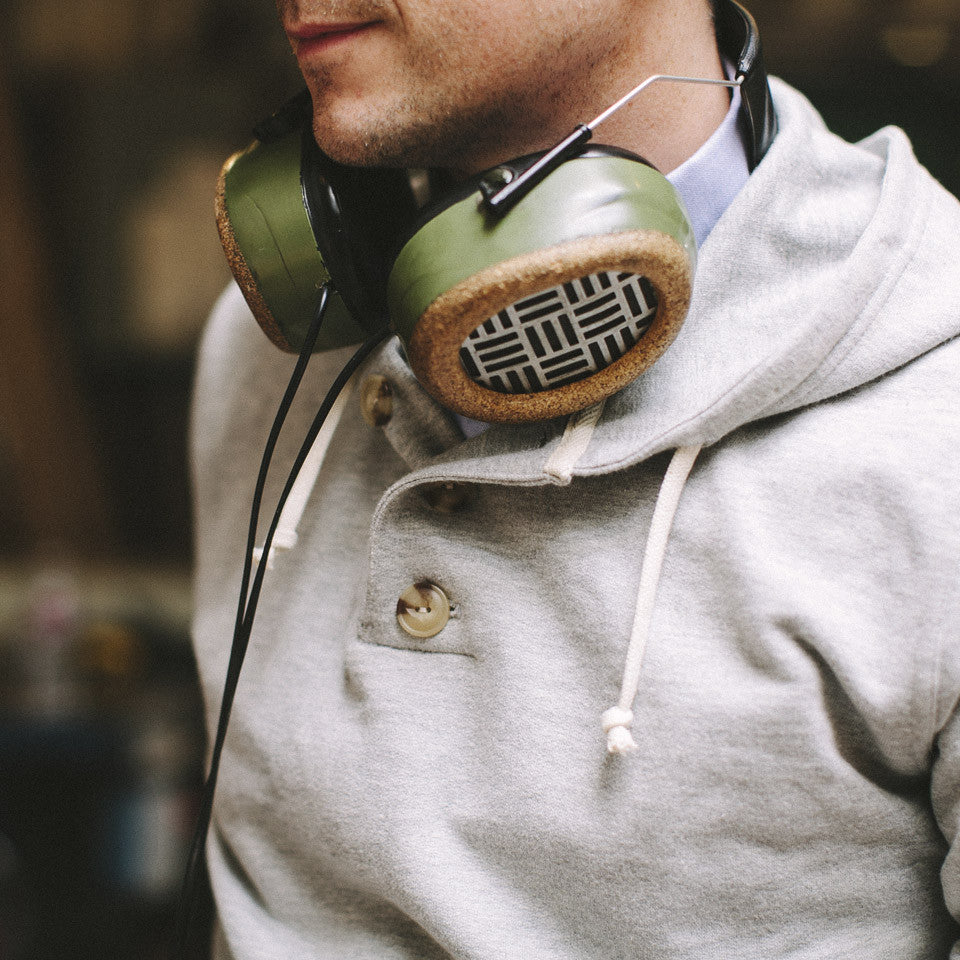 Heather Grey 3 Button Hooded Sweatshirt: Alternate Image 3, Knits by Taylor Stitch