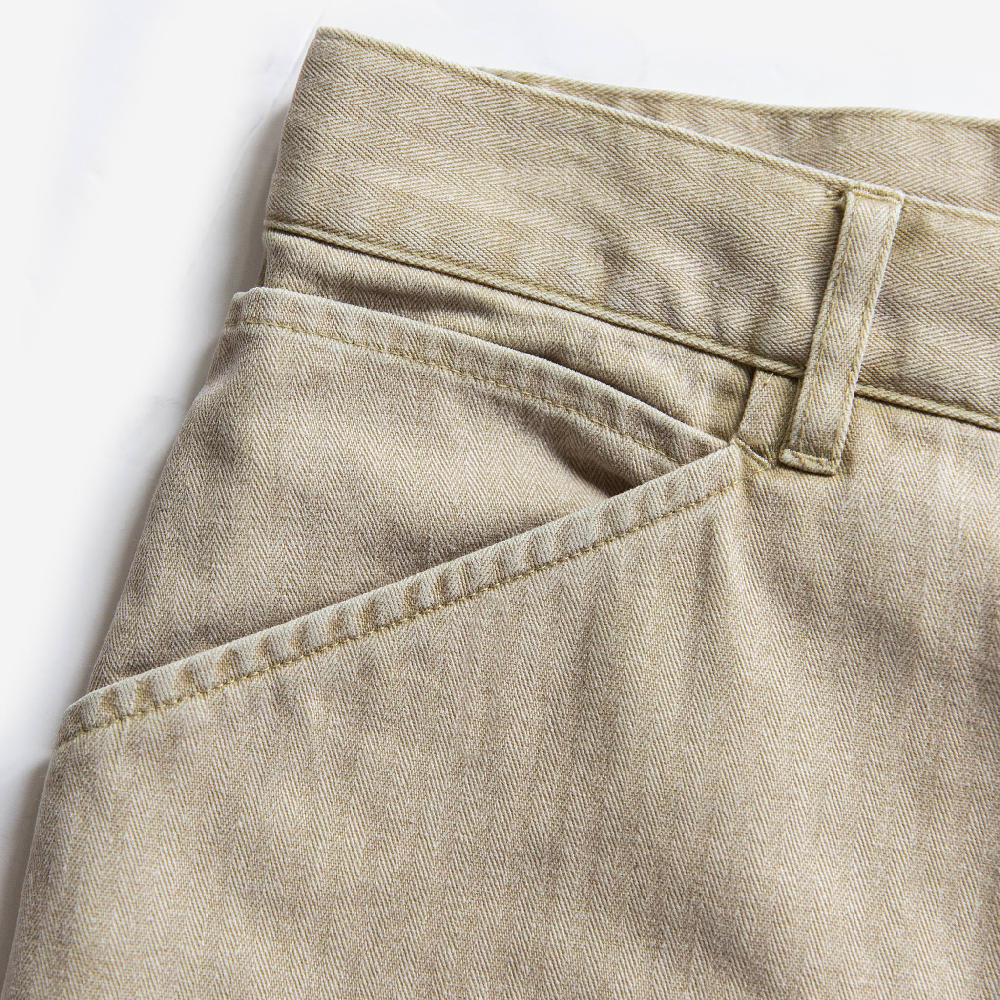 material shot of pocket detail, Bottoms by Taylor Stitch