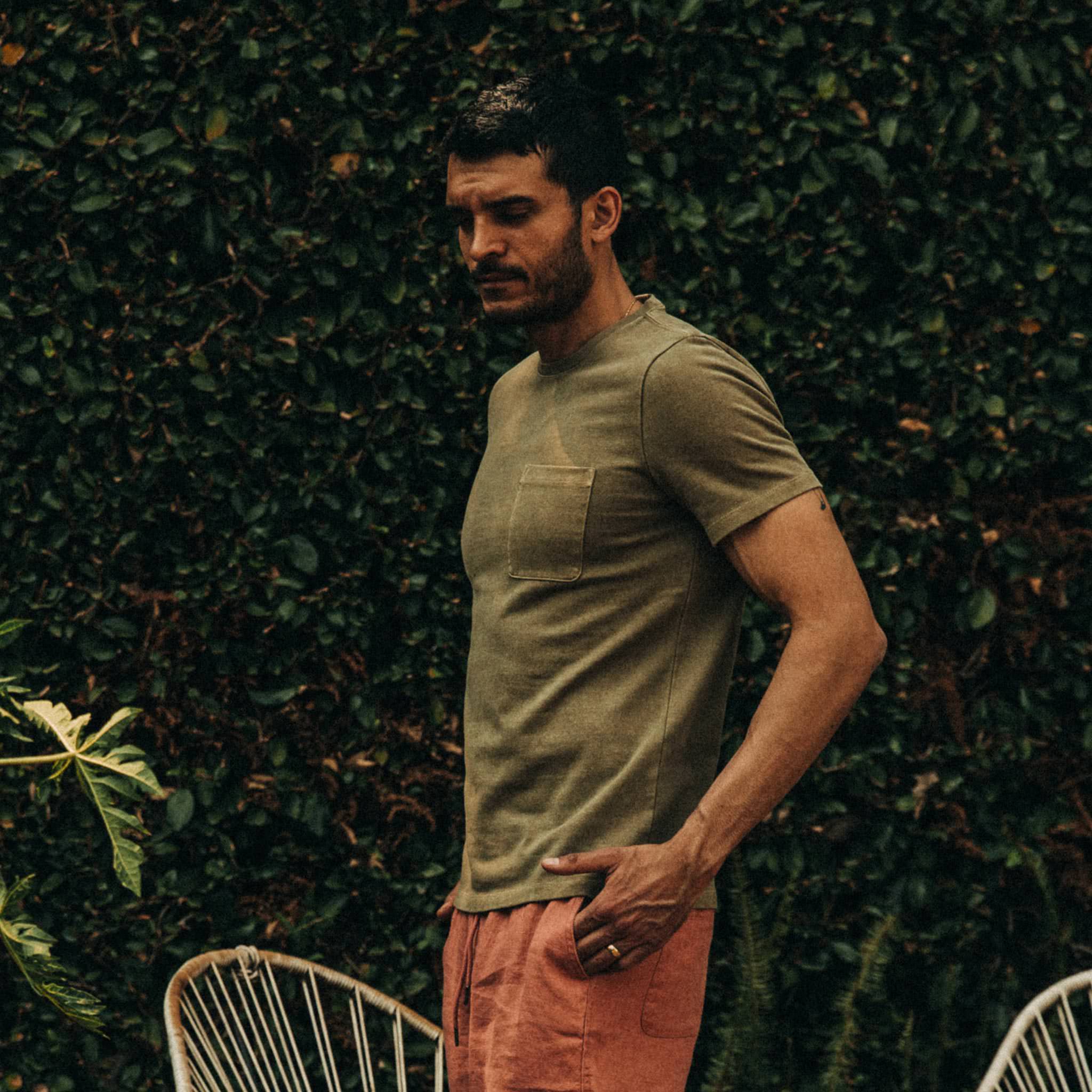 The Heavy Bag Tee in Olive: Alternate Image 3, Knits by Taylor Stitch