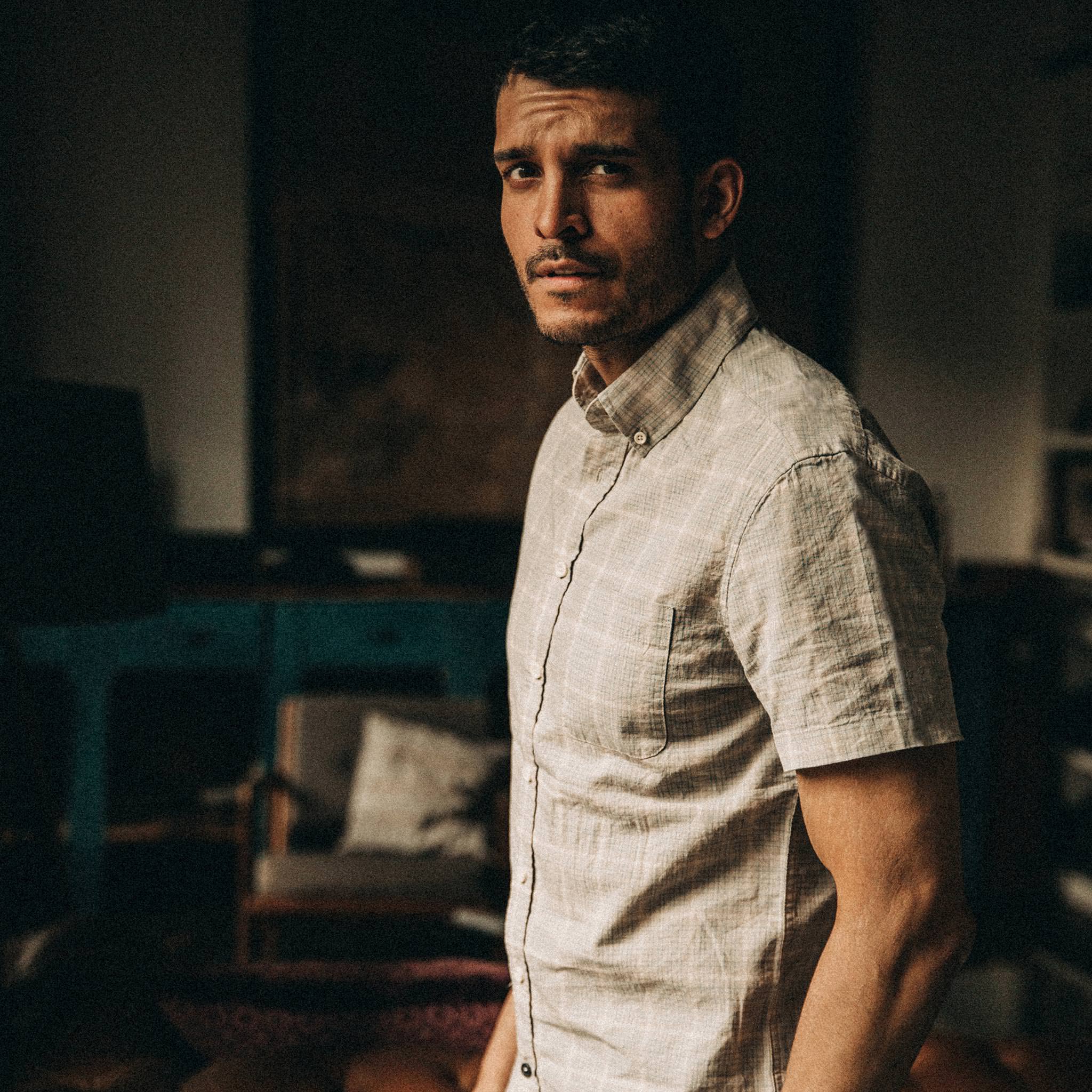 The Short Sleeve Jack in Ash Madras: Alternate Image 3, Wovens by Taylor Stitch