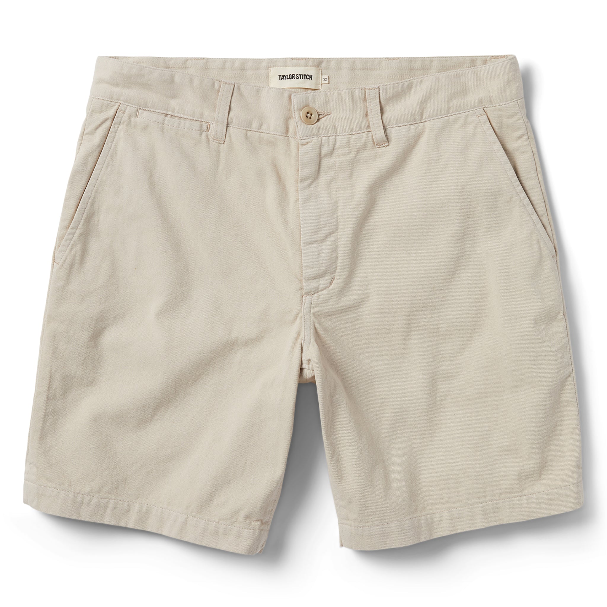 flatlay of The Foundation Short in Natural Twill, Bottoms by Taylor Stitch