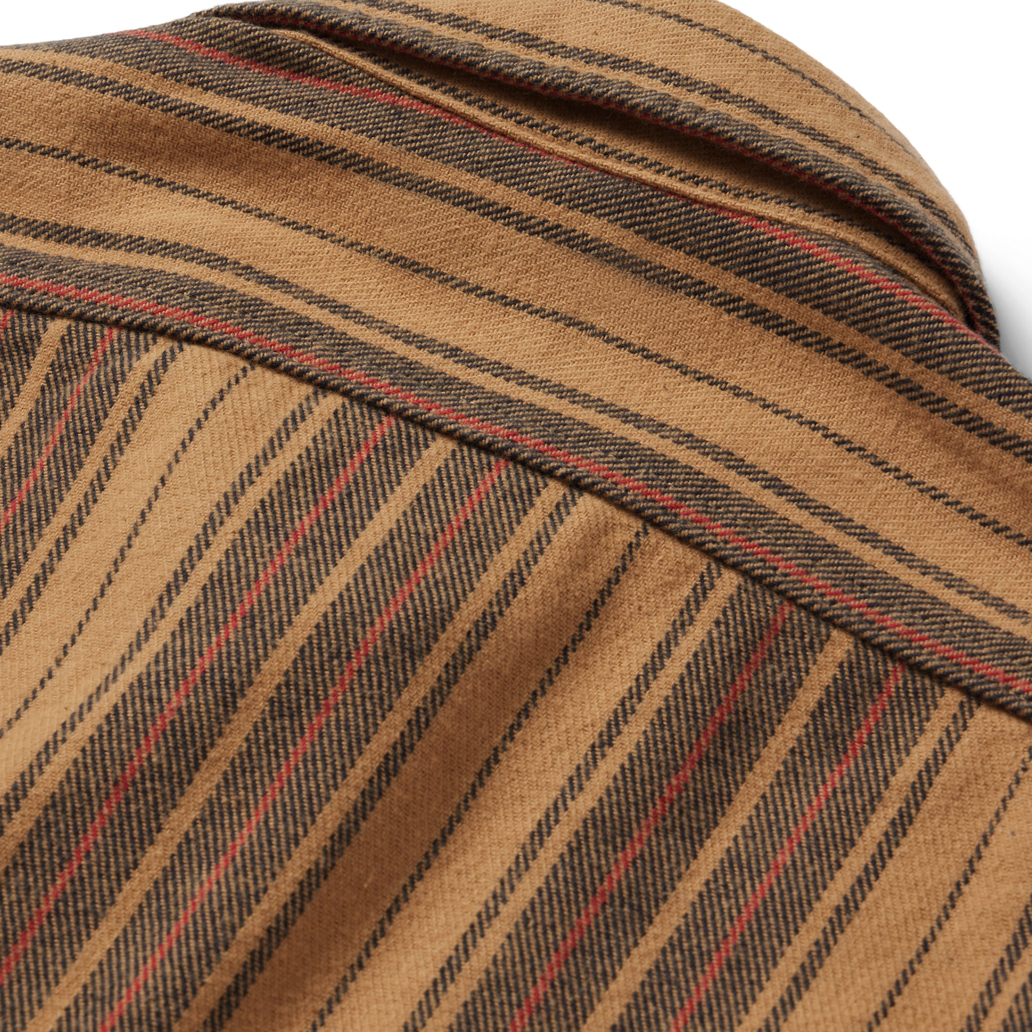 material shot of the back of The Ledge Shirt in Sunset Stripe, Wovens by Taylor Stitch