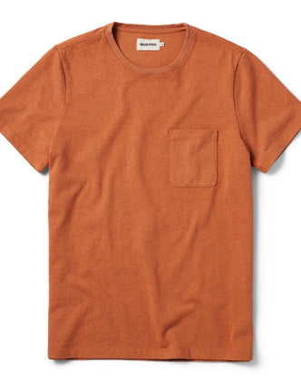 flatlay of The Heavy Bag Tee in Apricot