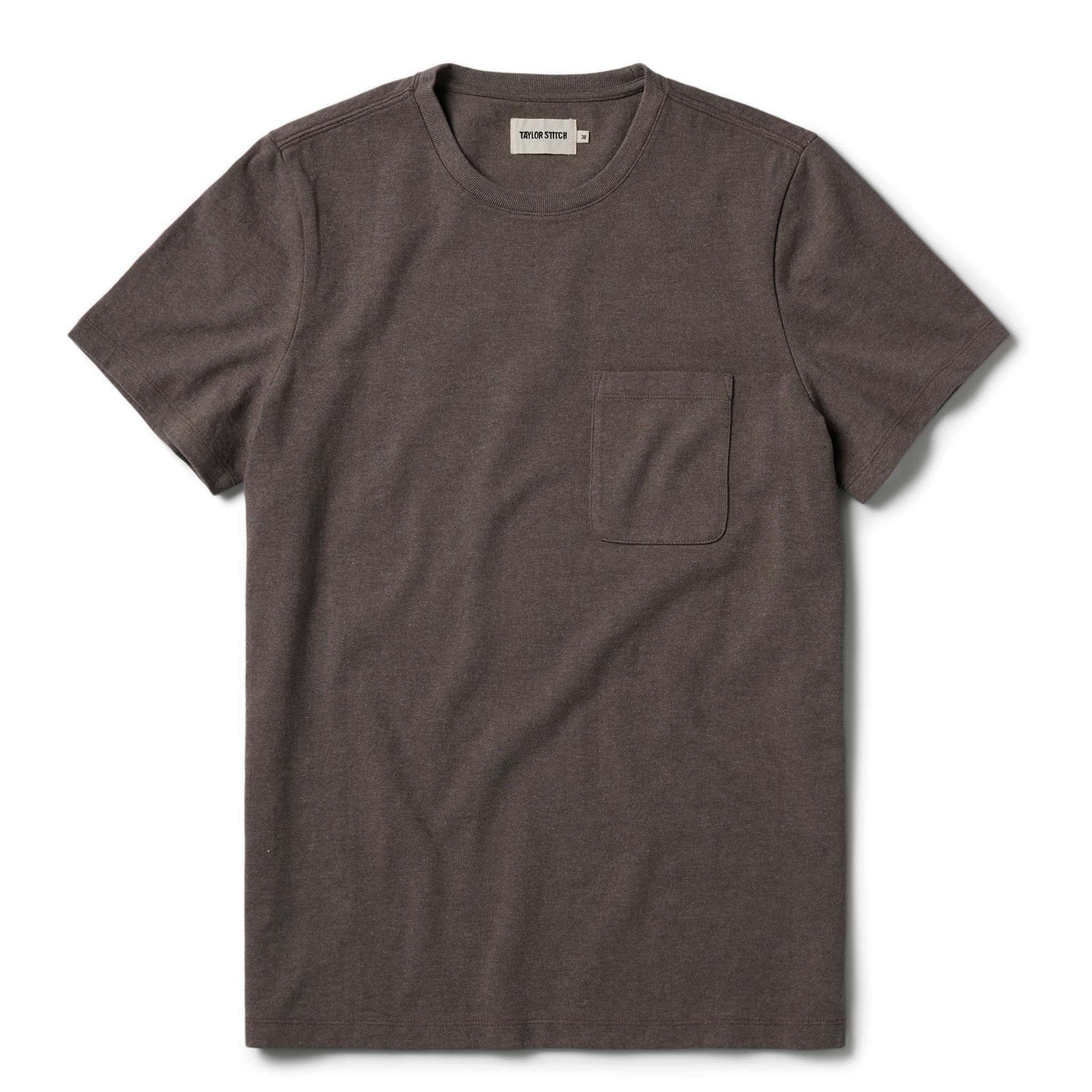 flatlay of The Heavy Bag Tee in Walnut, Knits by Taylor Stitch