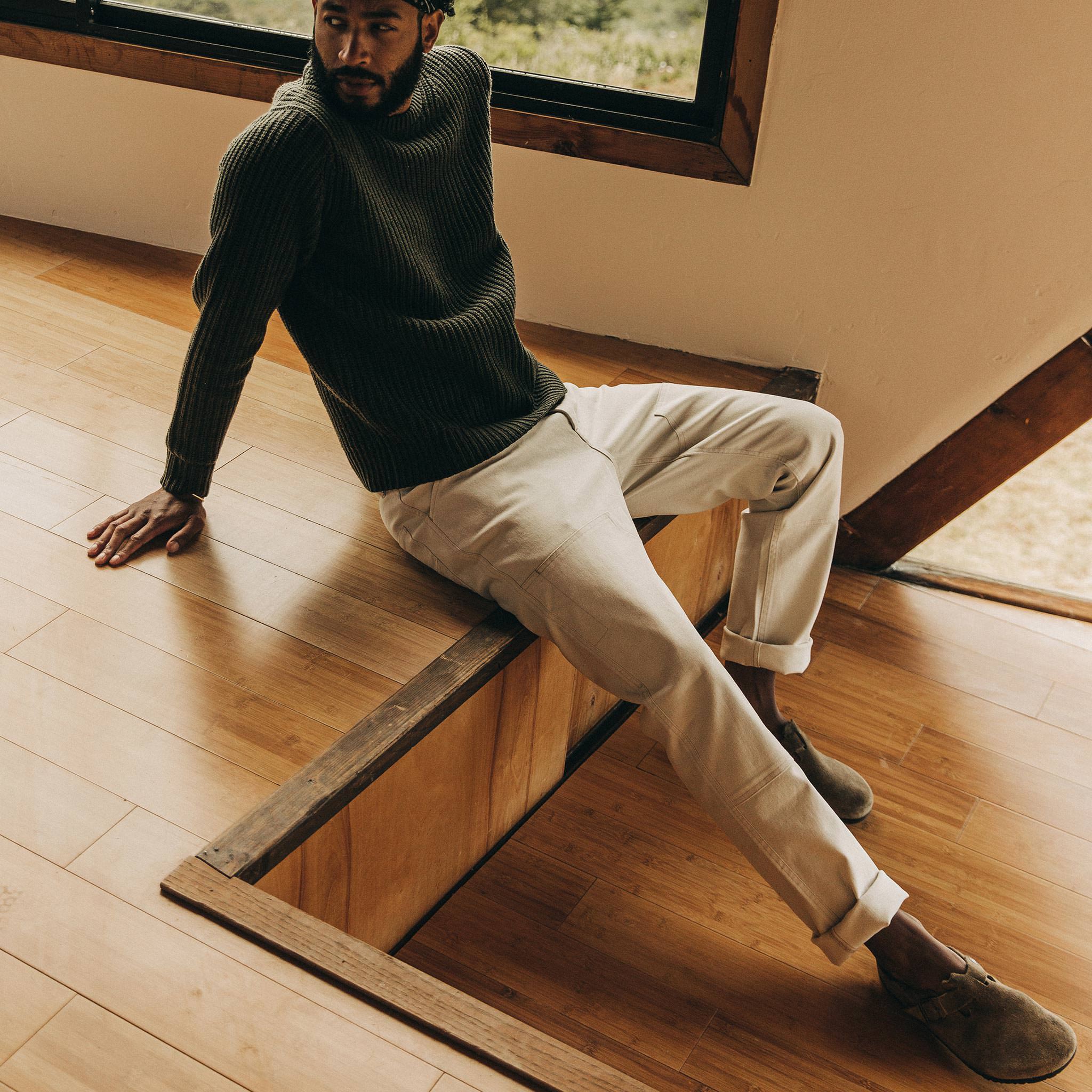 The Chore Pant in Natural Boss Duck: Alternate Image 4, Bottoms by Taylor Stitch