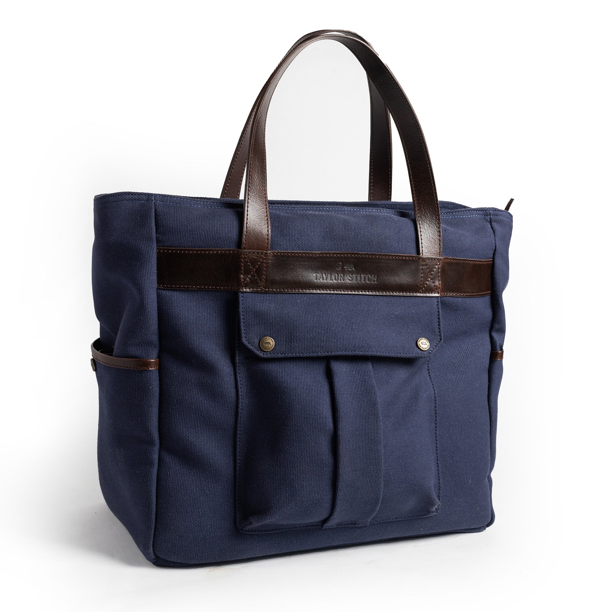 flatlay of The Utility Bag in Navy, Accessories by Taylor Stitch