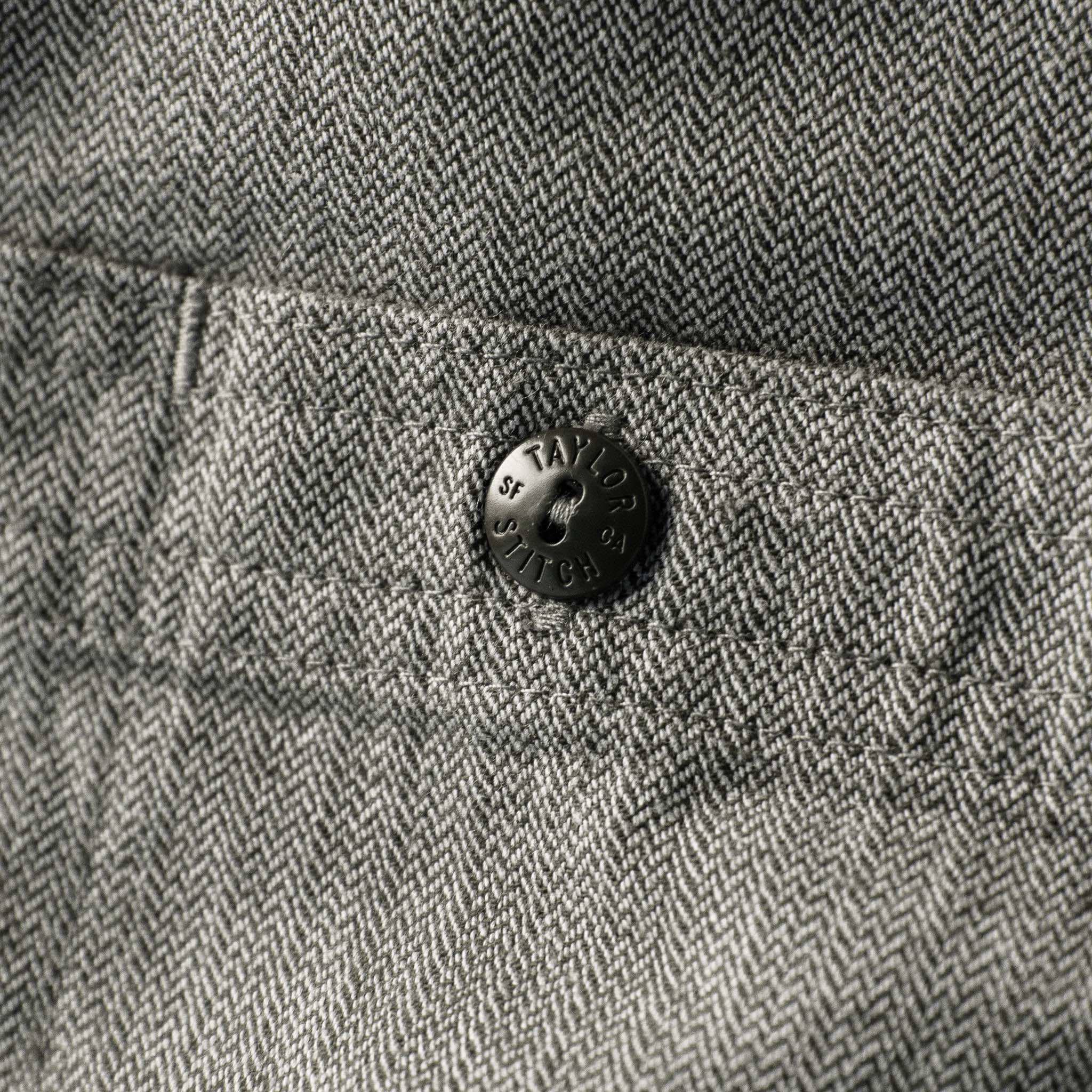 The Utility Shirt in Slate Broken Herringbone: Alternate Image 7, Wovens by Taylor Stitch
