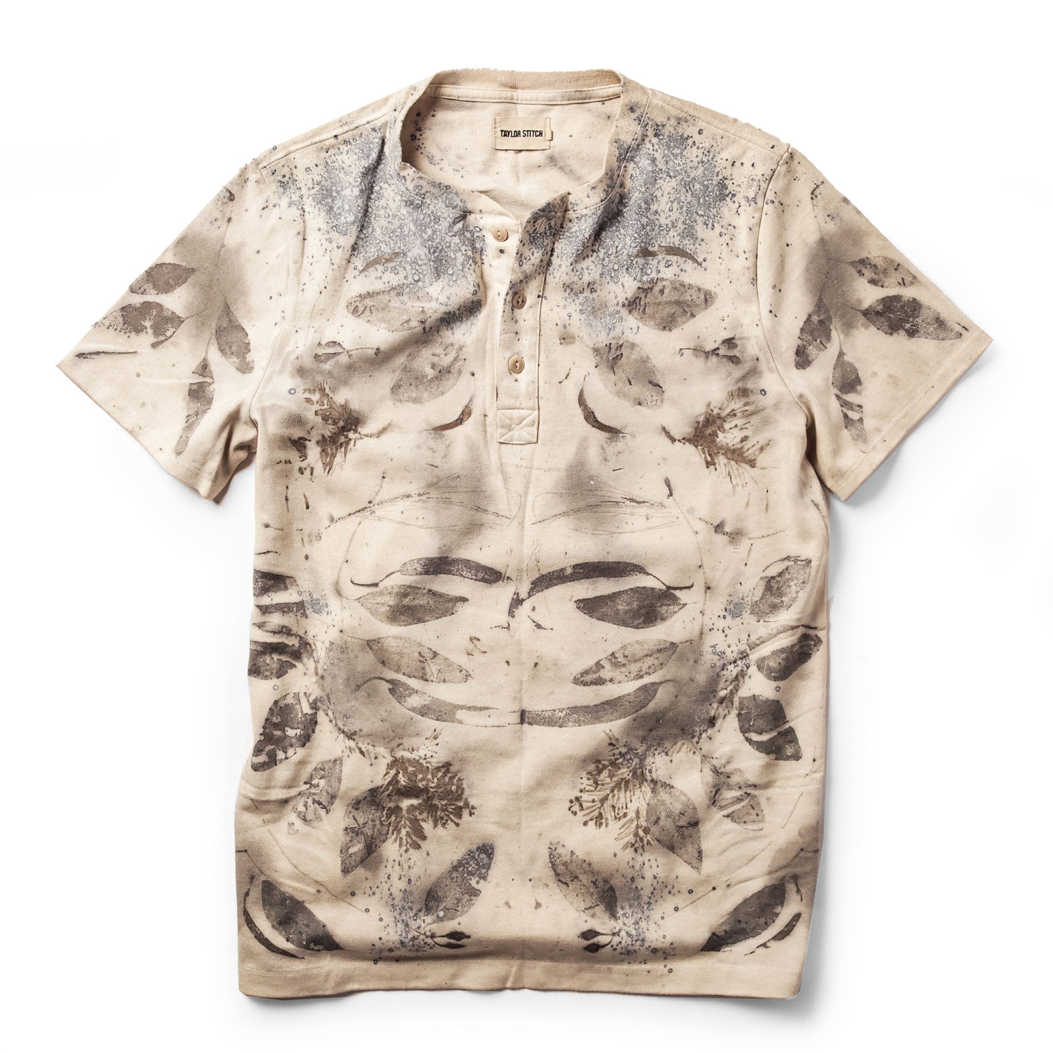 The Meier Short Sleeve Heavy Bag Henley in Natural M-40: Featured Image, Knits by Taylor Stitch