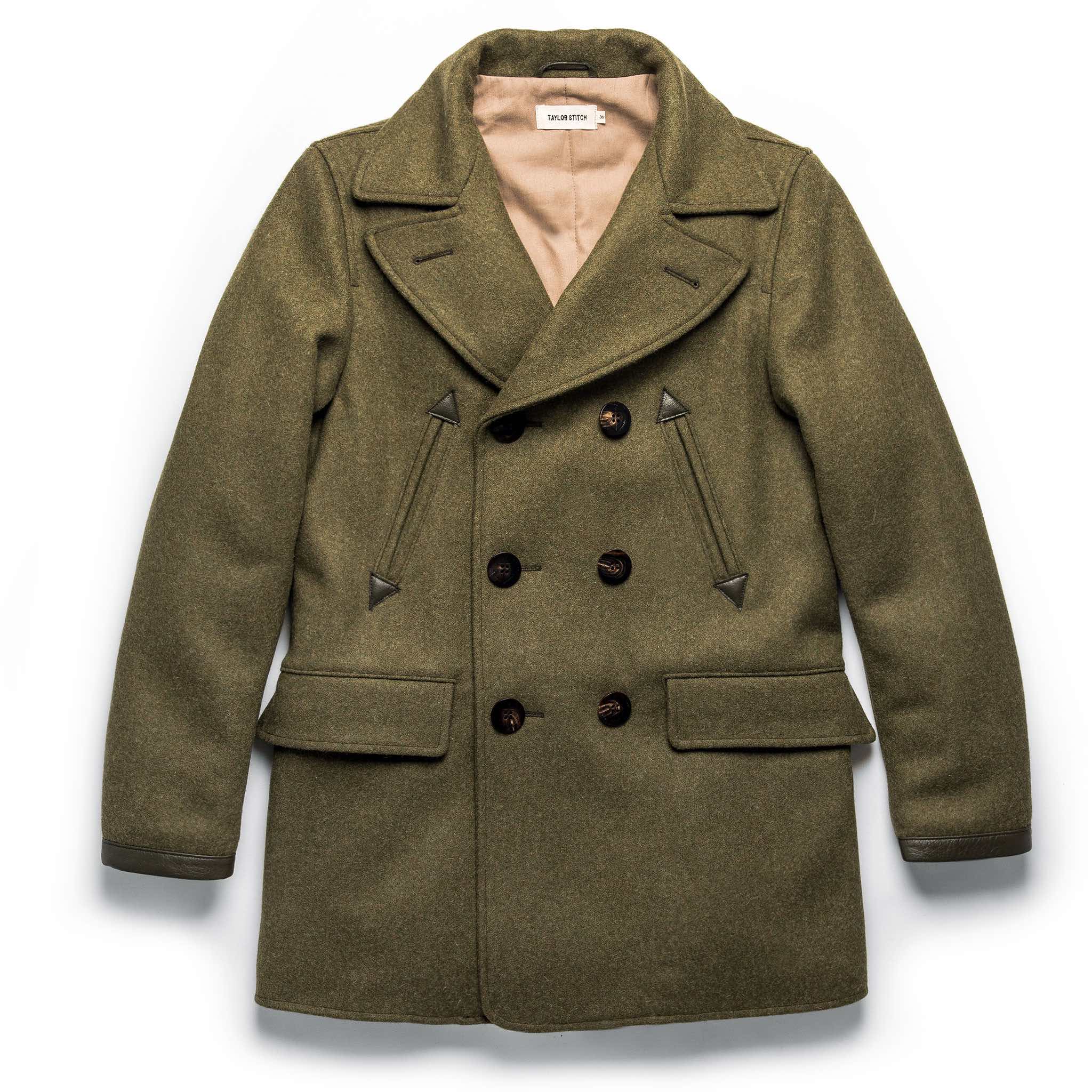 The Mendocino Peacoat in British Army: Featured Image, Outerwear by Taylor Stitch