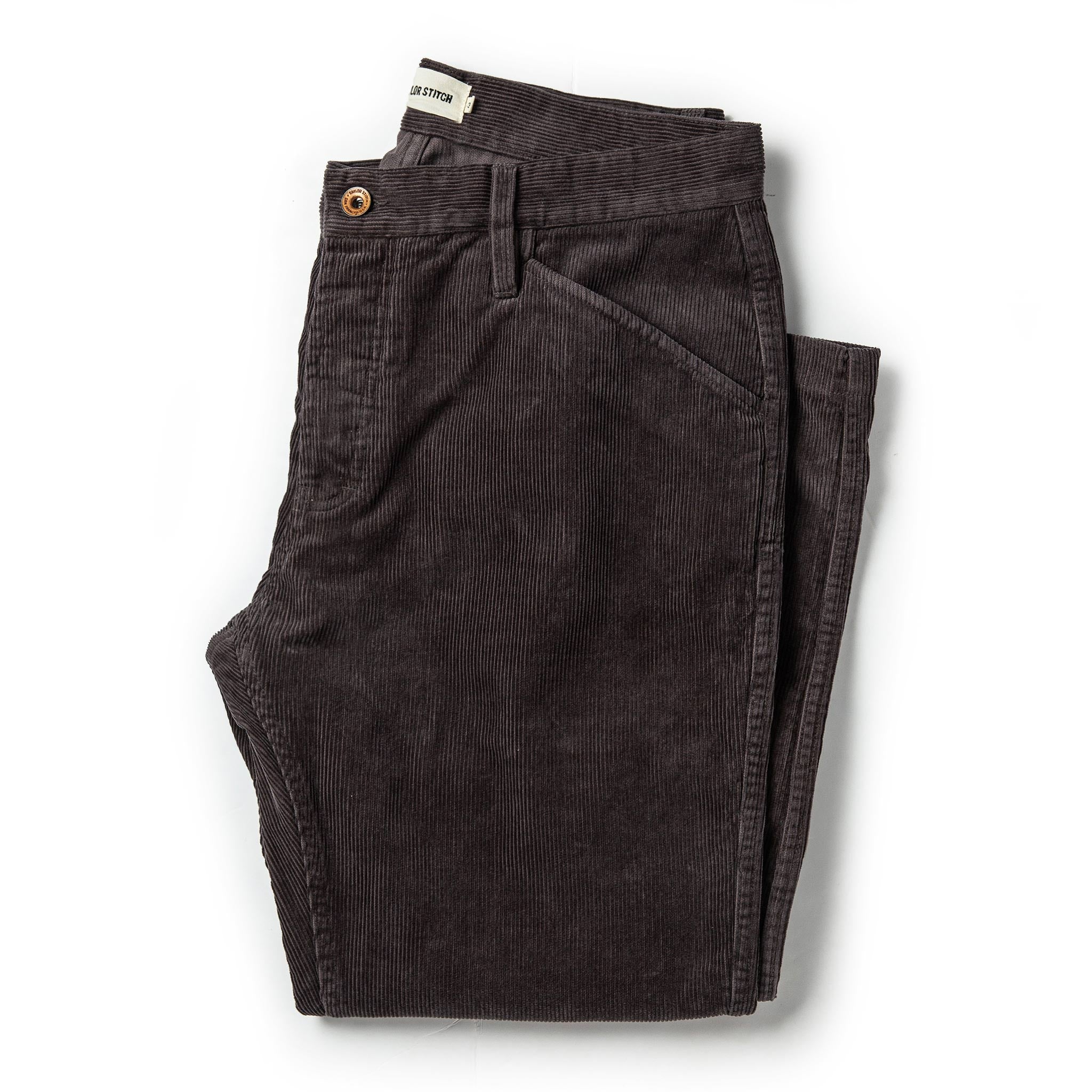 The Camp Pant in Charcoal Corduroy: Featured Image, Bottoms by Taylor Stitch