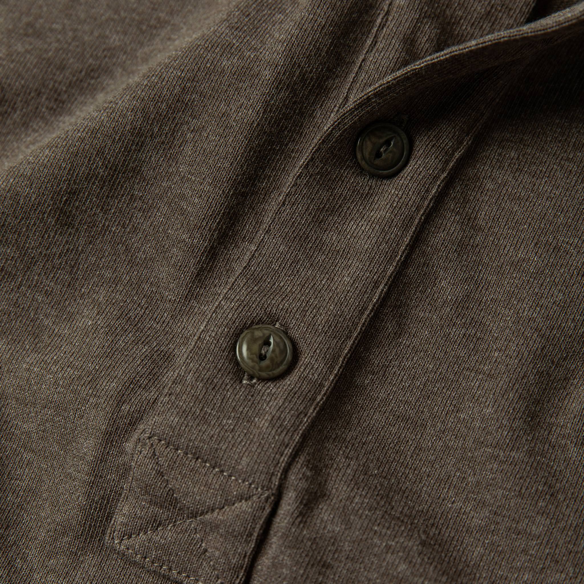 material shot of button, Knits by Taylor Stitch