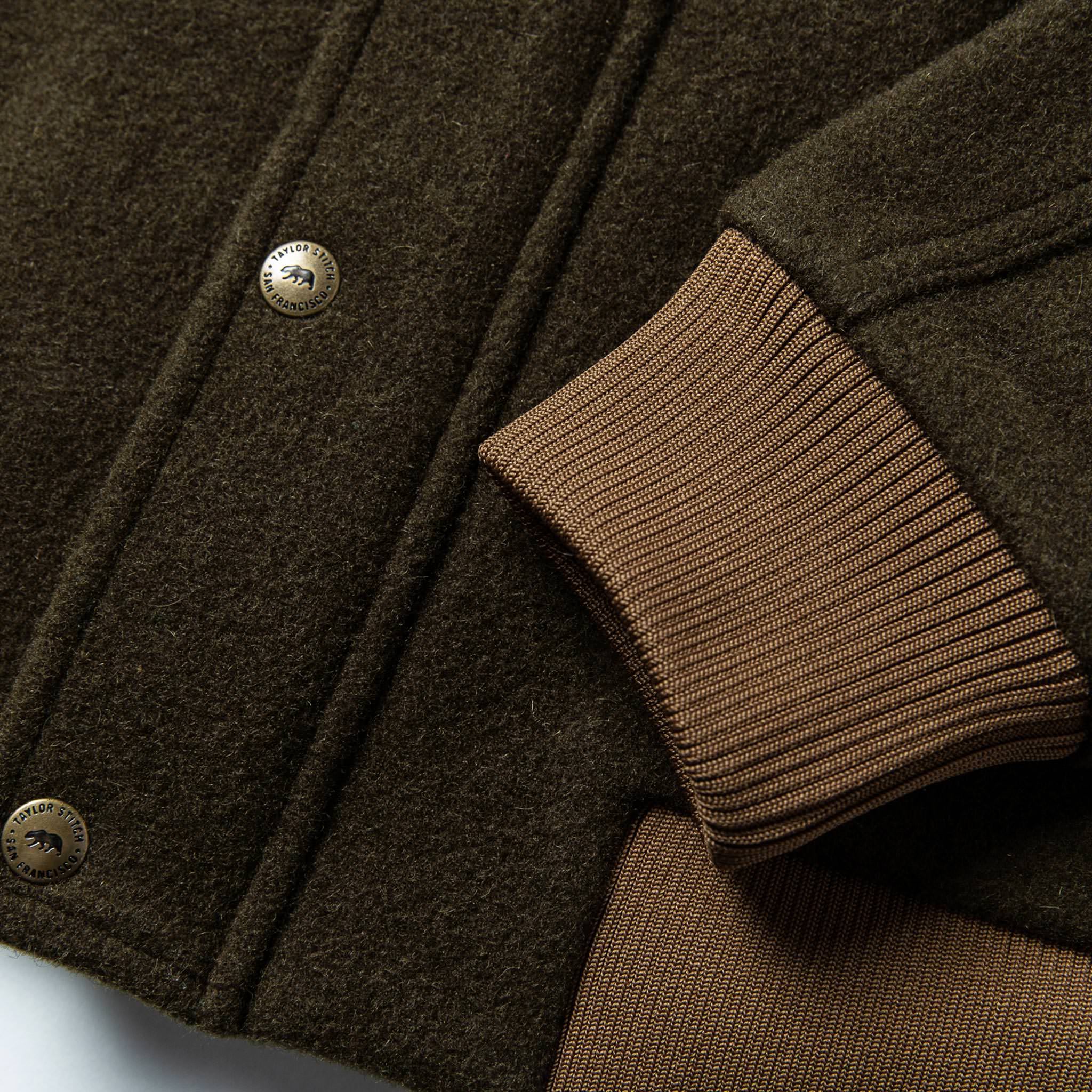 material shot of fabric detail, Outerwear by Taylor Stitch