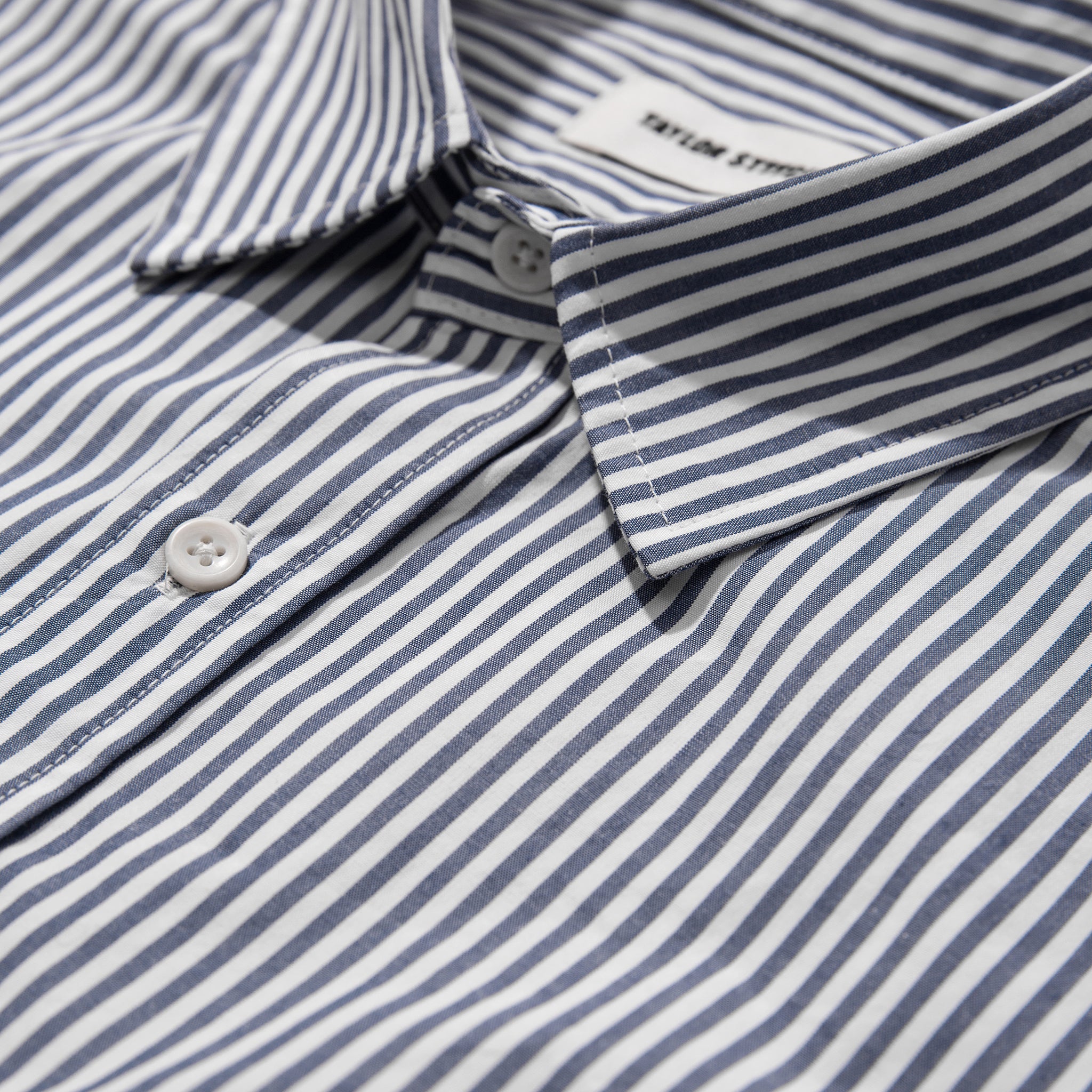 The Short Sleeve California in Navy Stripe Poplin: Alternate Image 5, Wovens by Taylor Stitch