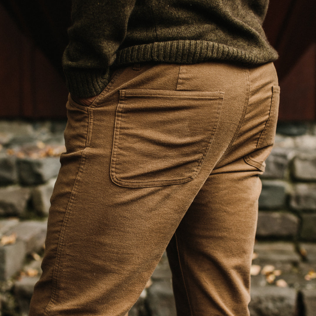 The Camp Pant in British Khaki Moleskin: Alternate Image 7, Pants by Taylor Stitch