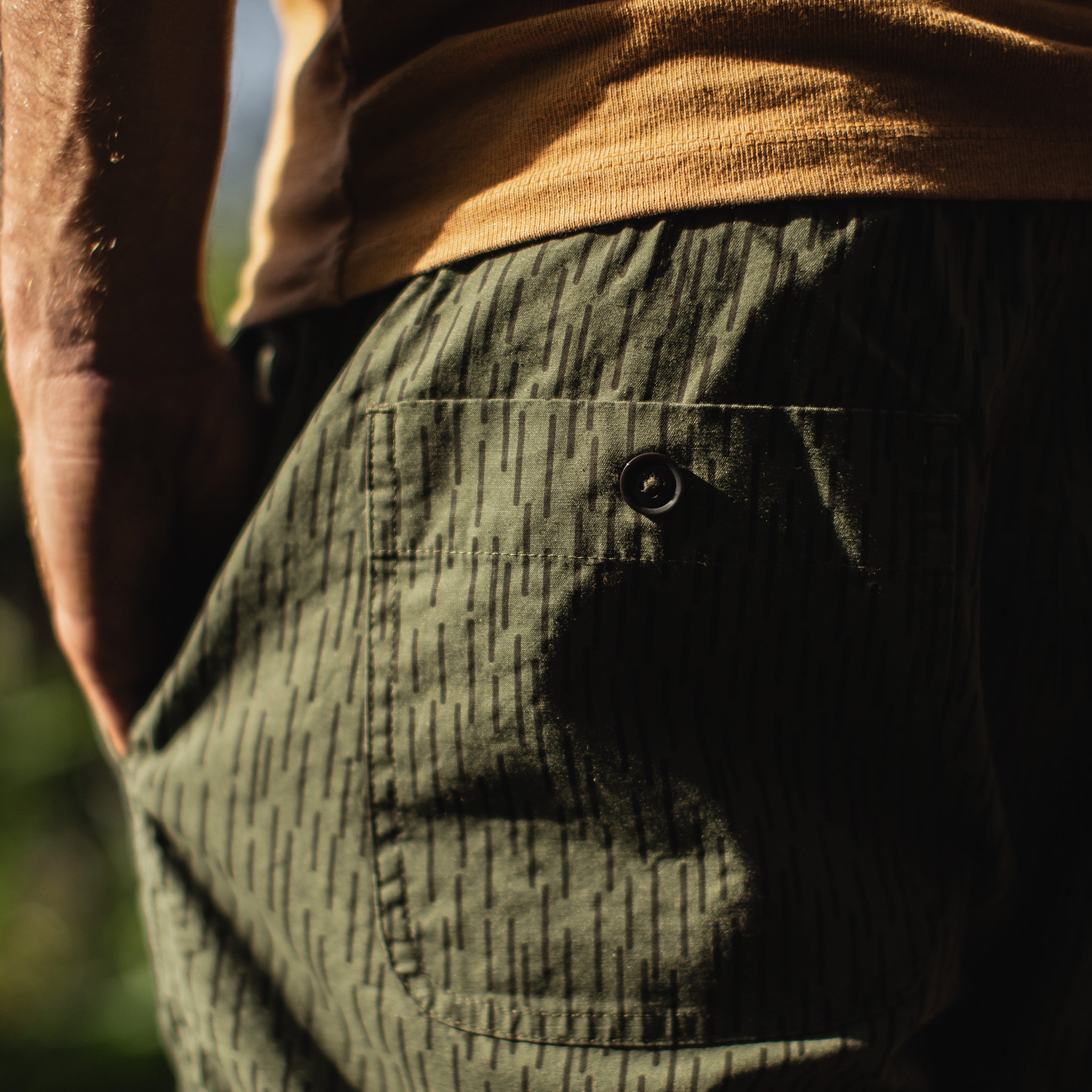 The Après Short in Rain Drop Camo: Alternate Image 3, Shorts by Taylor Stitch