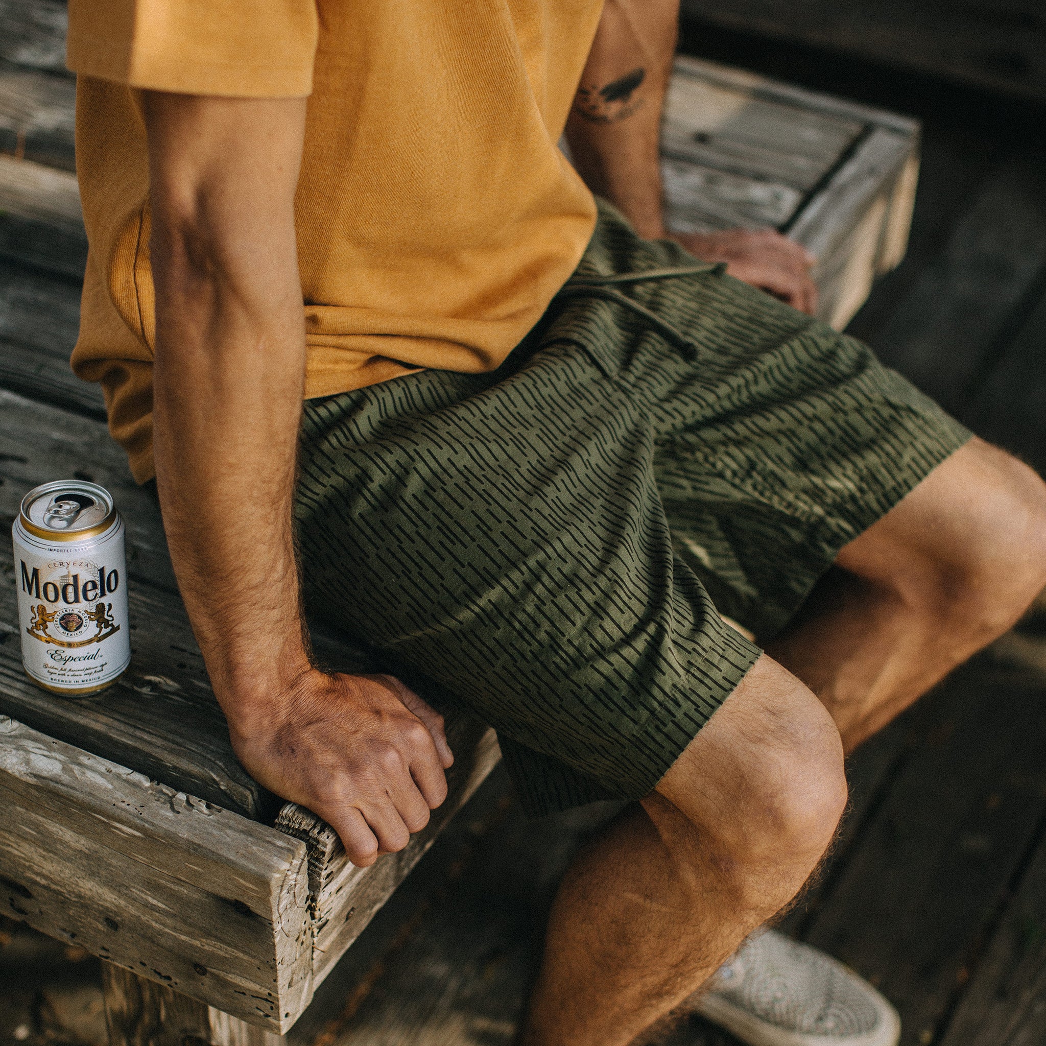 The Après Short in Rain Drop Camo: Alternate Image 4, Shorts by Taylor Stitch