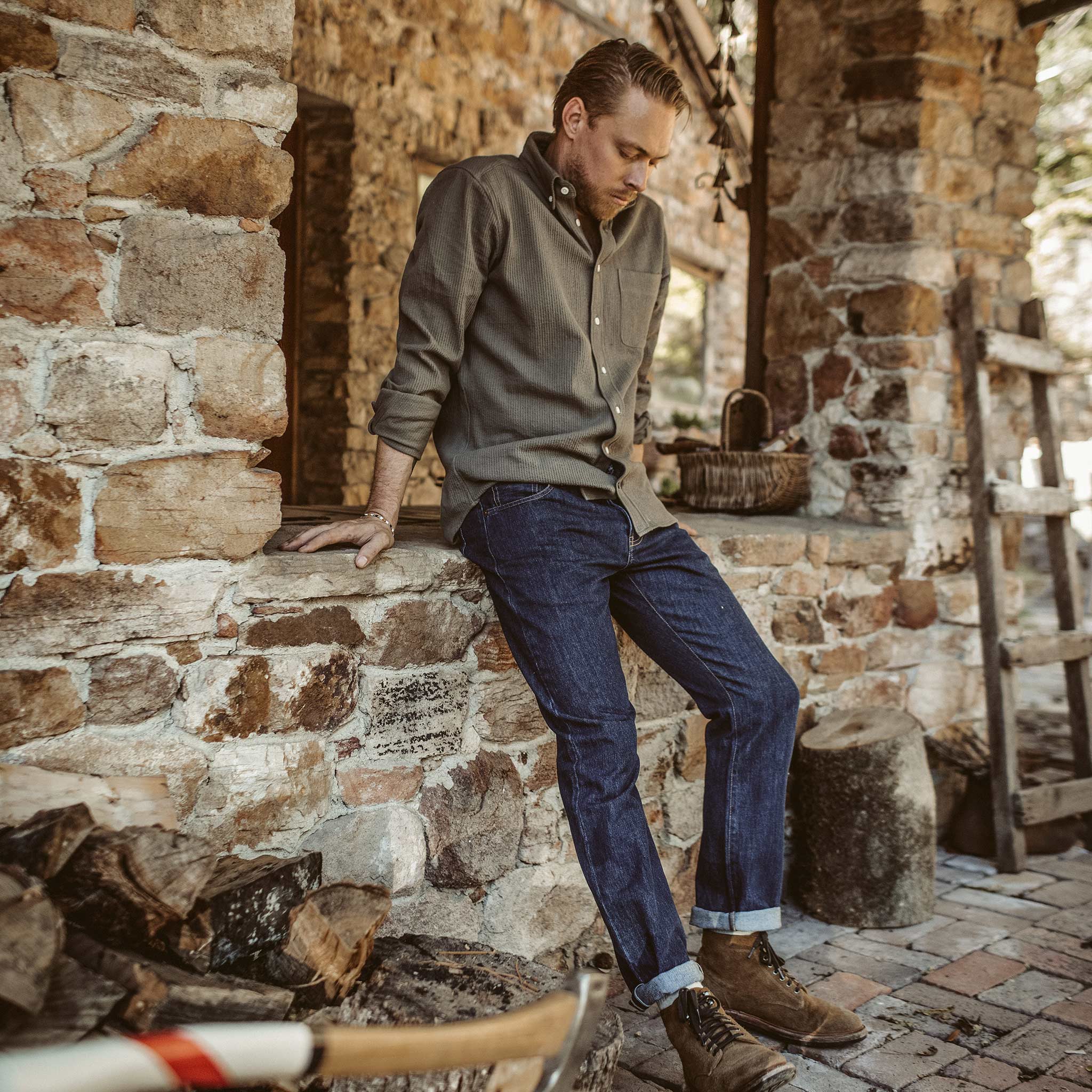 The Democratic Jean in 3 Month Rinse Selvage: Alternate Image 1, Denim by Taylor Stitch