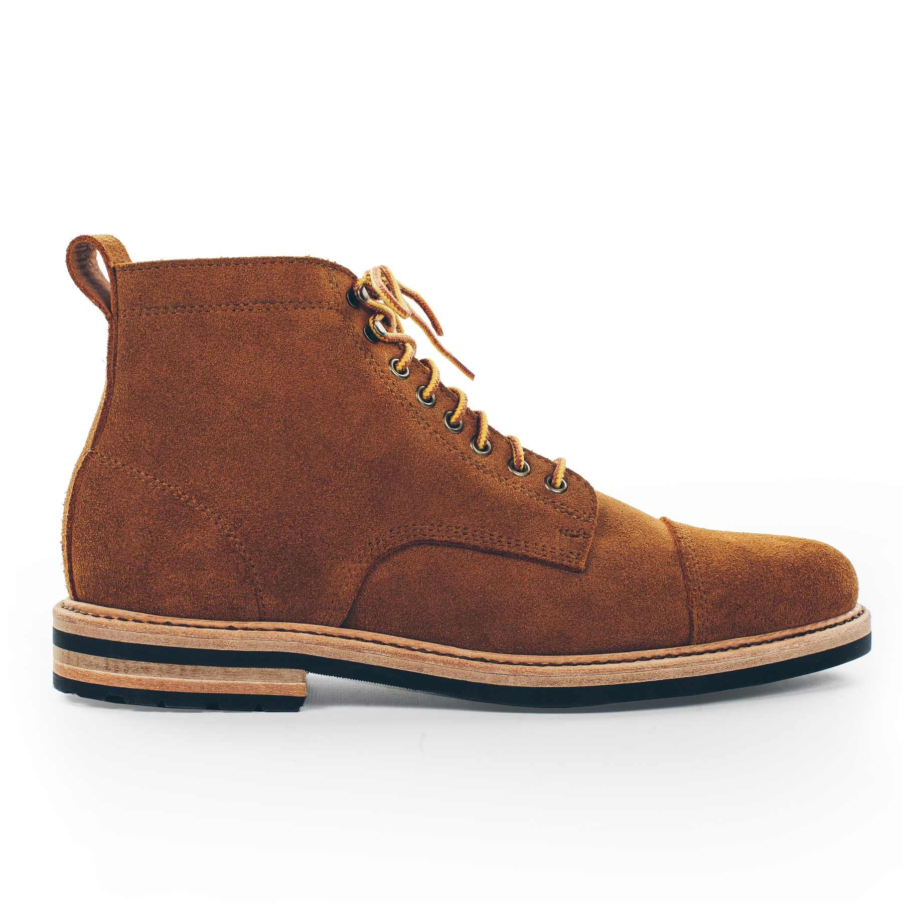 The Mark Boot in Peanut Oiled Rough Out - Extra Widths: Featured Image, Footwear by Taylor Stitch