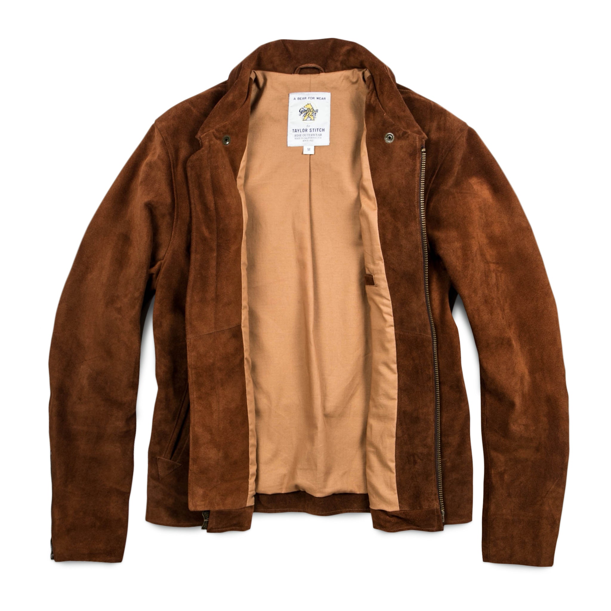 The Moto Jacket in Tobacco Weatherproof Suede: Alternate Image 15, Outerwear by Taylor Stitch