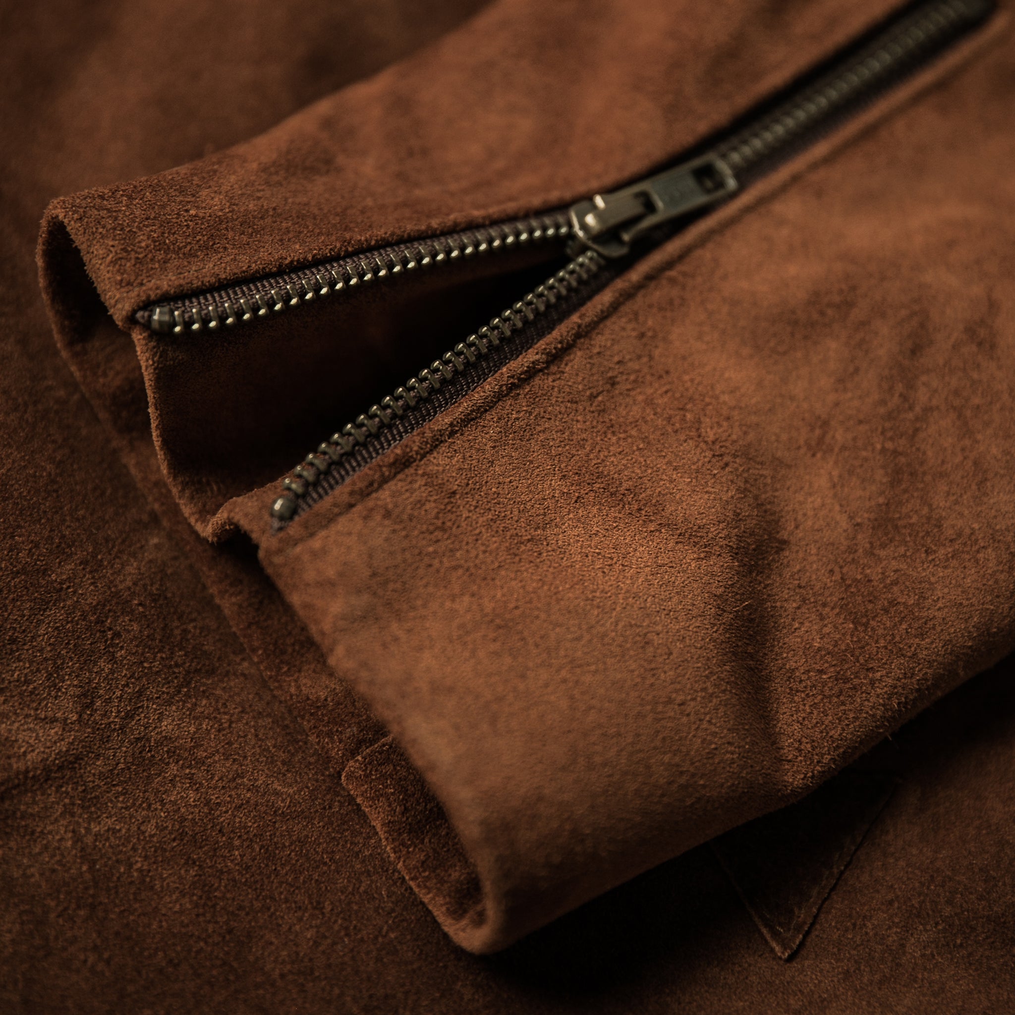 The Moto Jacket in Tobacco Weatherproof Suede: Alternate Image 8, Outerwear by Taylor Stitch