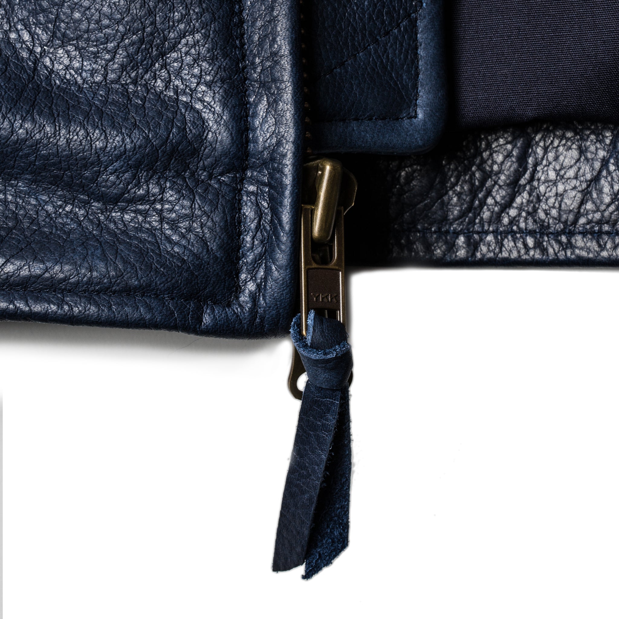 The Moto Jacket in Midnight Steerhide: Alternate Image 14, Outerwear by Taylor Stitch
