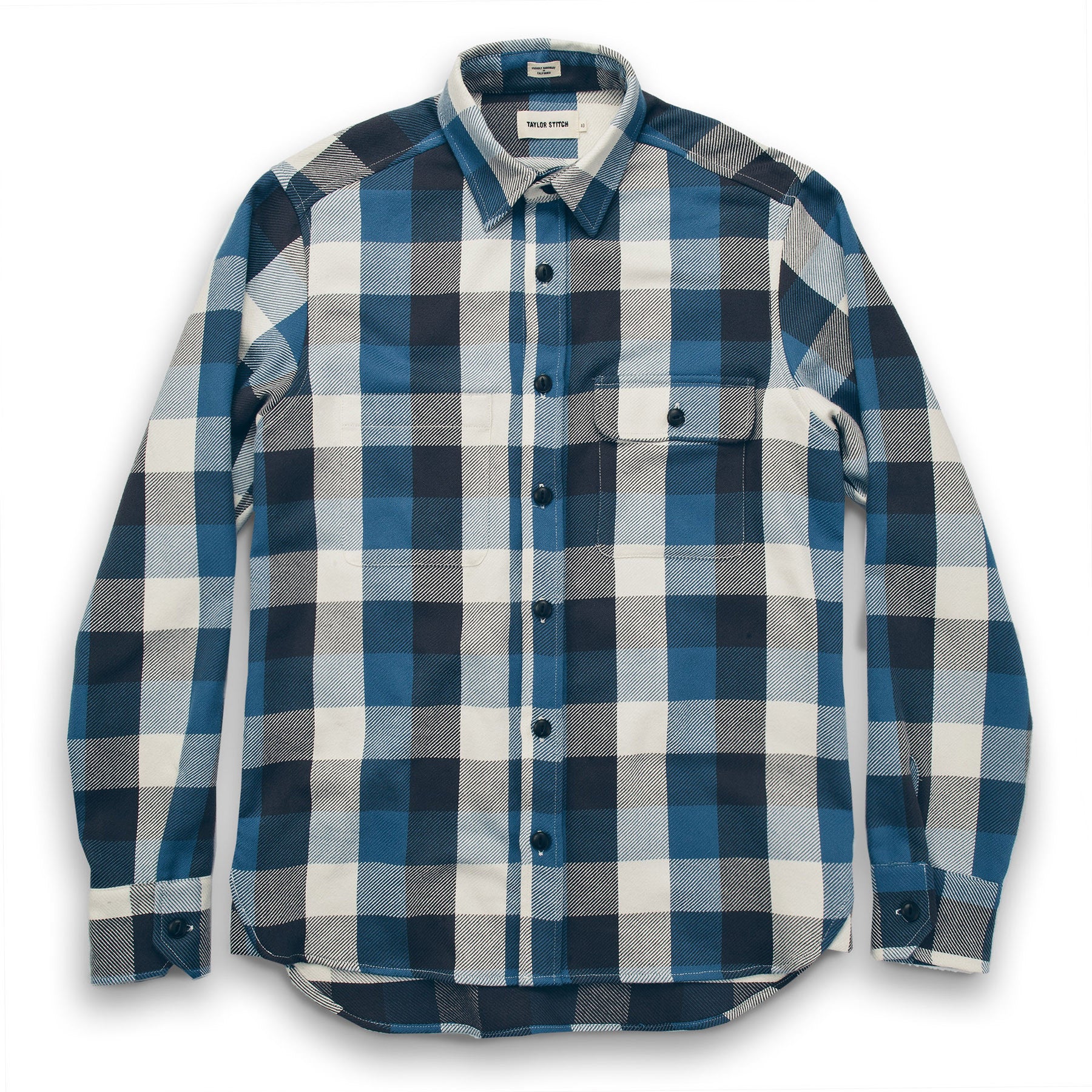 The Moto Utility Shirt in Blue Buffalo Plaid: Alternate Image 6, Wovens by Taylor Stitch